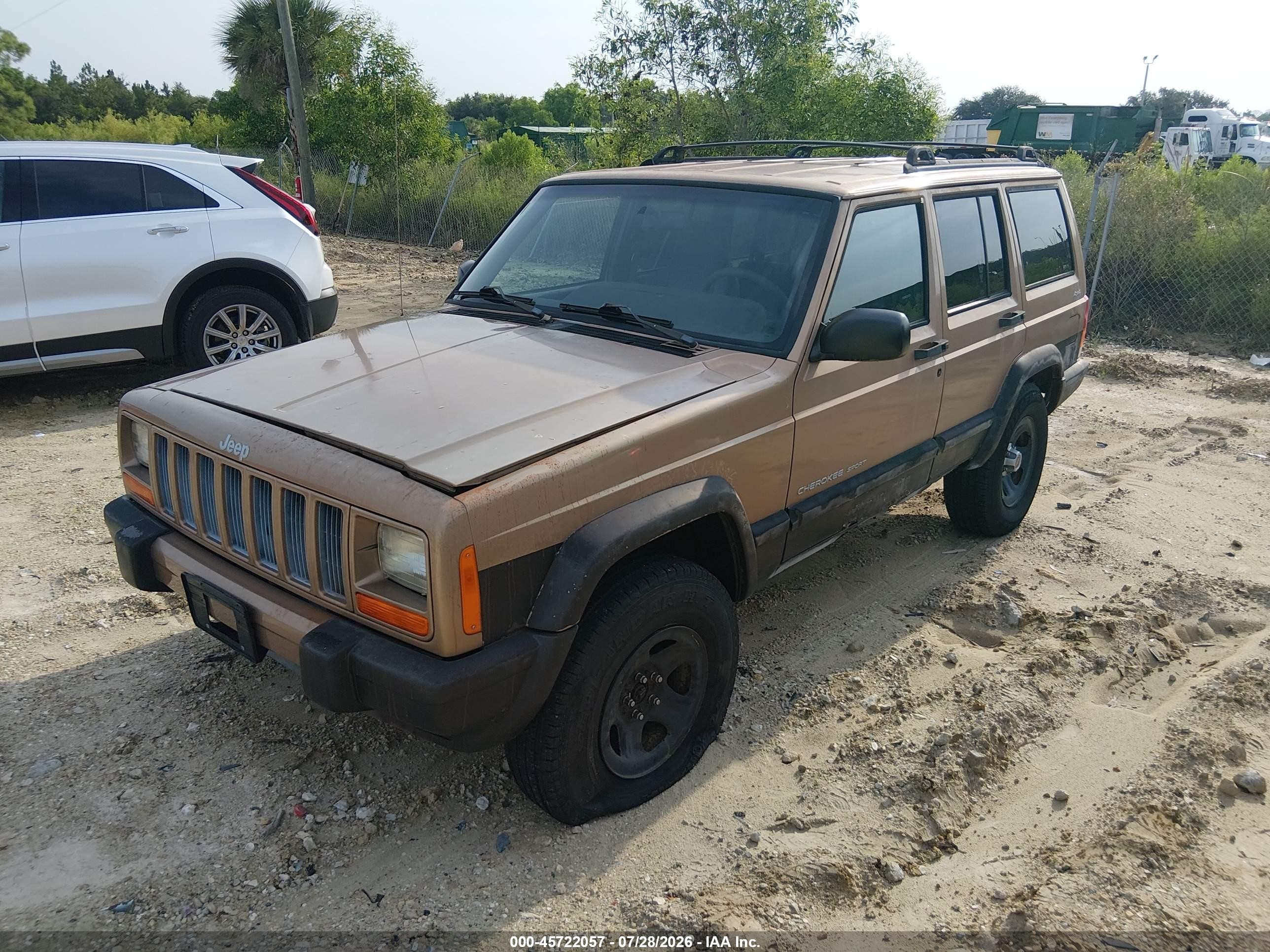 2000 Jeep Cherokee Sport Champagne vin: 1J4FF48S6YL140452