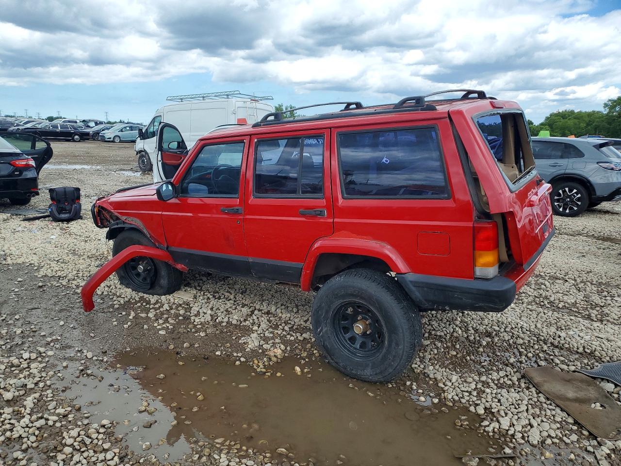 2000 Jeep Cheeroke Red vin: 1J4FF48S6YL160250