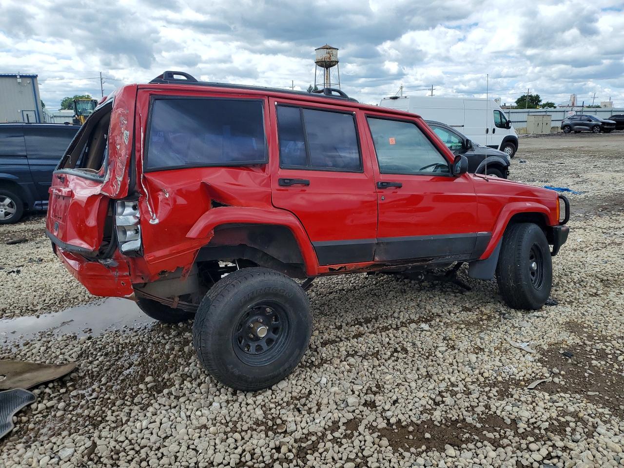 2000 Jeep Cheeroke Red vin: 1J4FF48S6YL160250