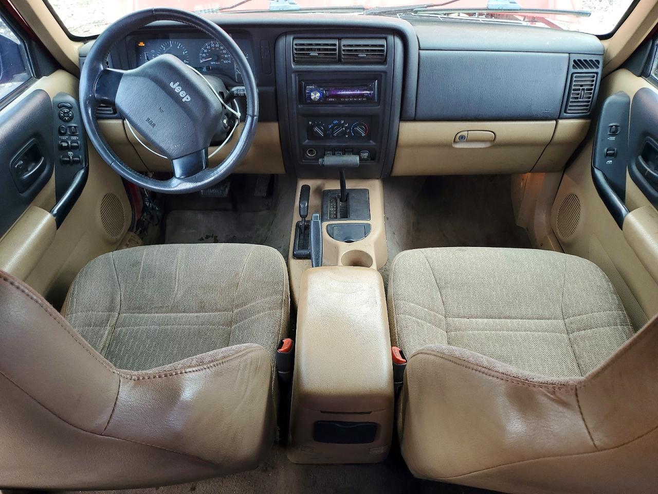 2000 Jeep Cheeroke Red vin: 1J4FF48S6YL160250