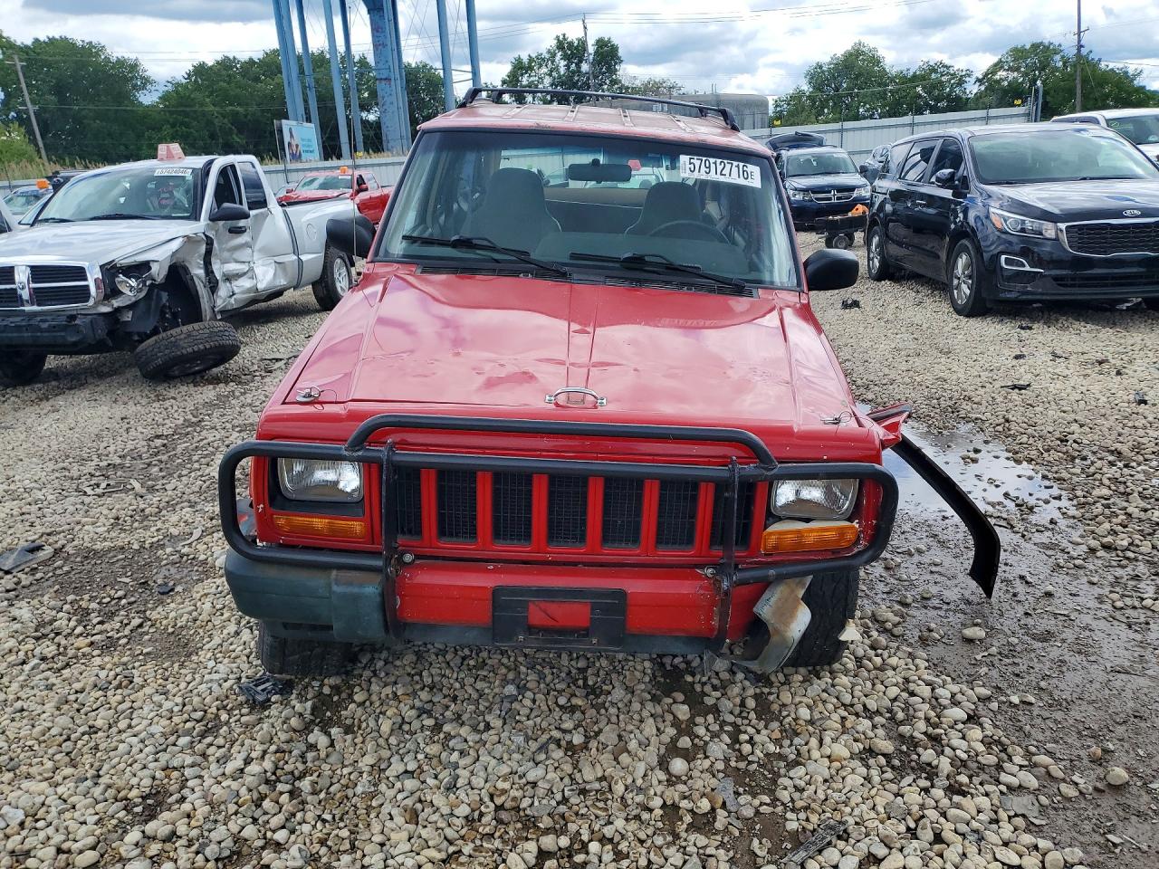 2000 Jeep Cheeroke Red vin: 1J4FF48S6YL160250