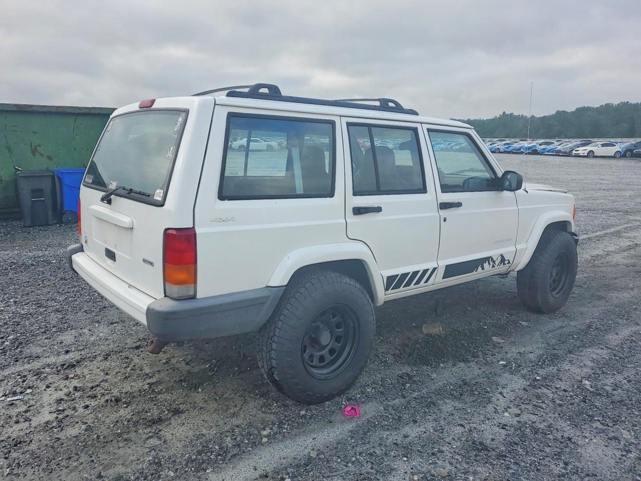 2000 Jeep Cherokee Sport White vin: 1J4FF48S6YL225775