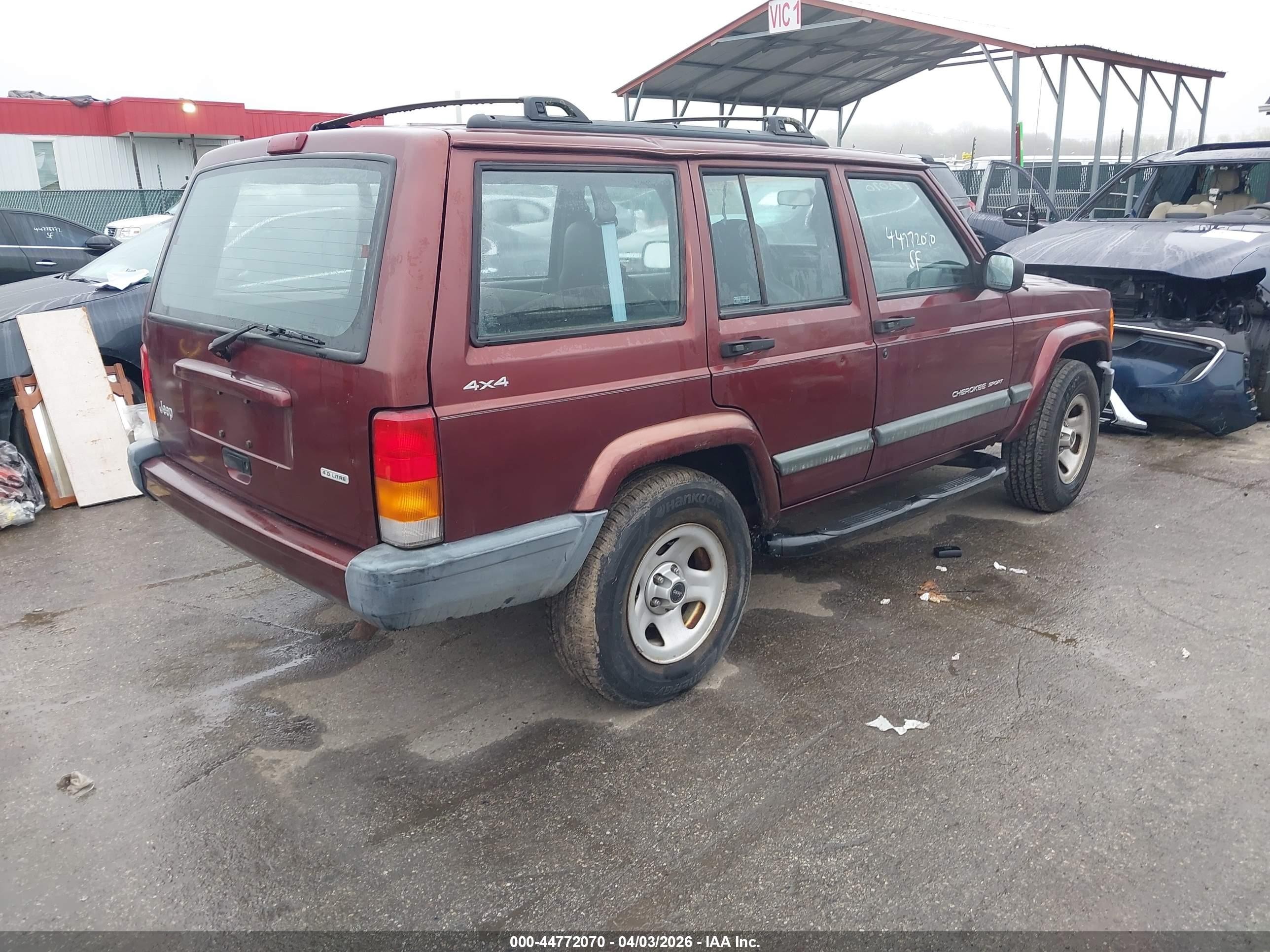 2001 Jeep Cherokee Sport Brown vin: 1J4FF48S71L538369