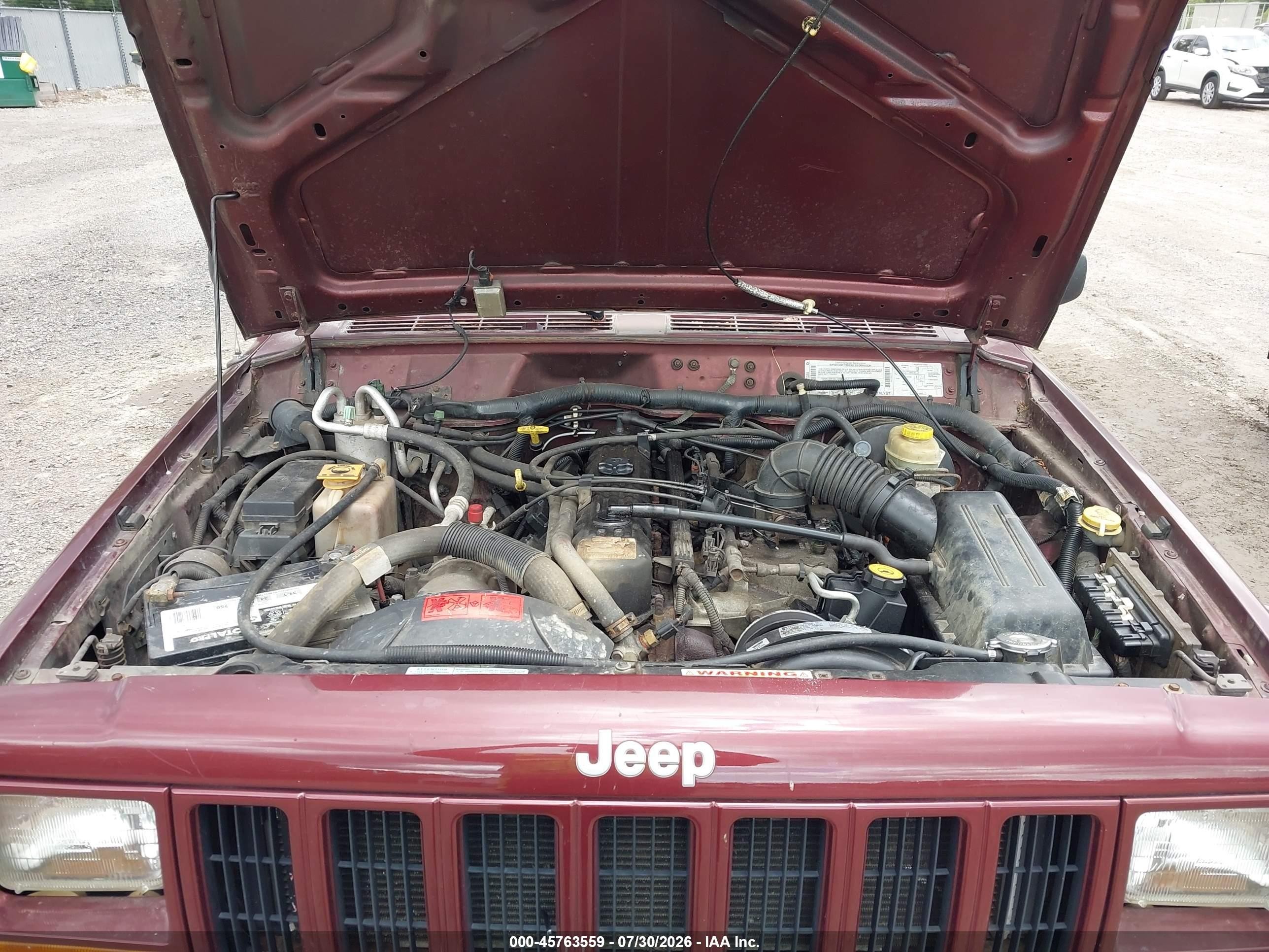 2001 Jeep Cherokee Sport Maroon vin: 1J4FF48S71L557083