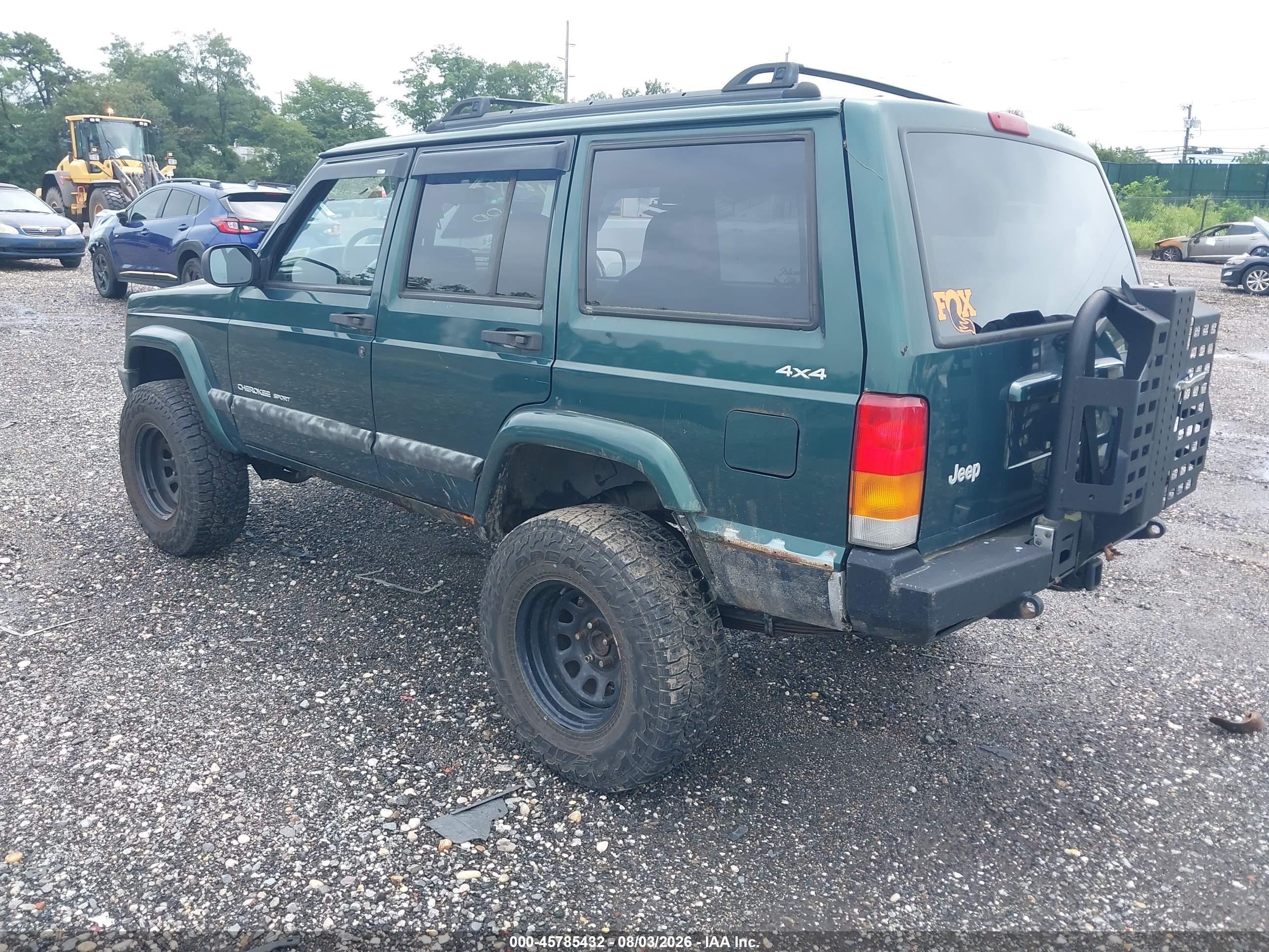 2000 Jeep Cherokee Sport Green vin: 1J4FF48S7YL114667