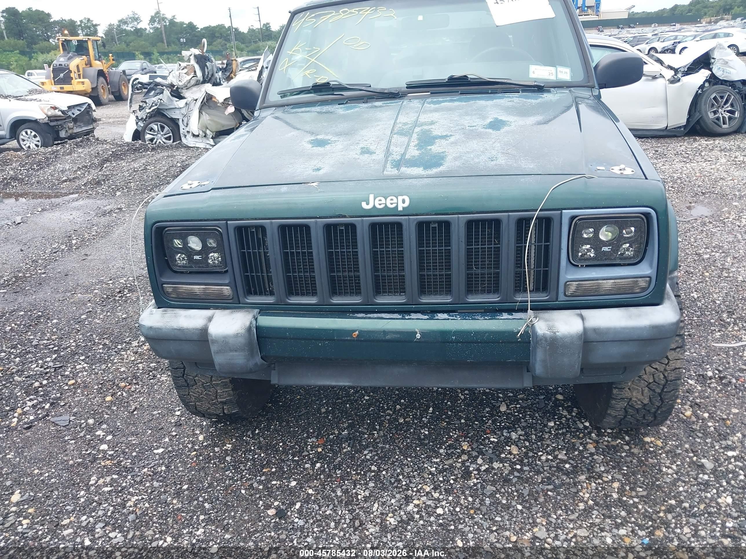 2000 Jeep Cherokee Sport Green vin: 1J4FF48S7YL114667
