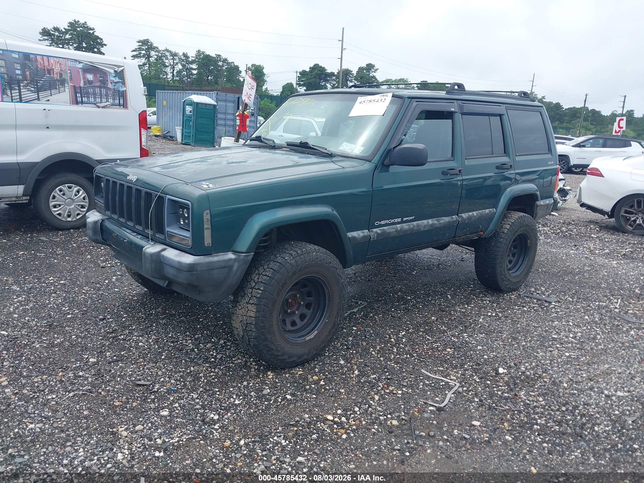 2000 Jeep Cherokee Sport Green vin: 1J4FF48S7YL114667