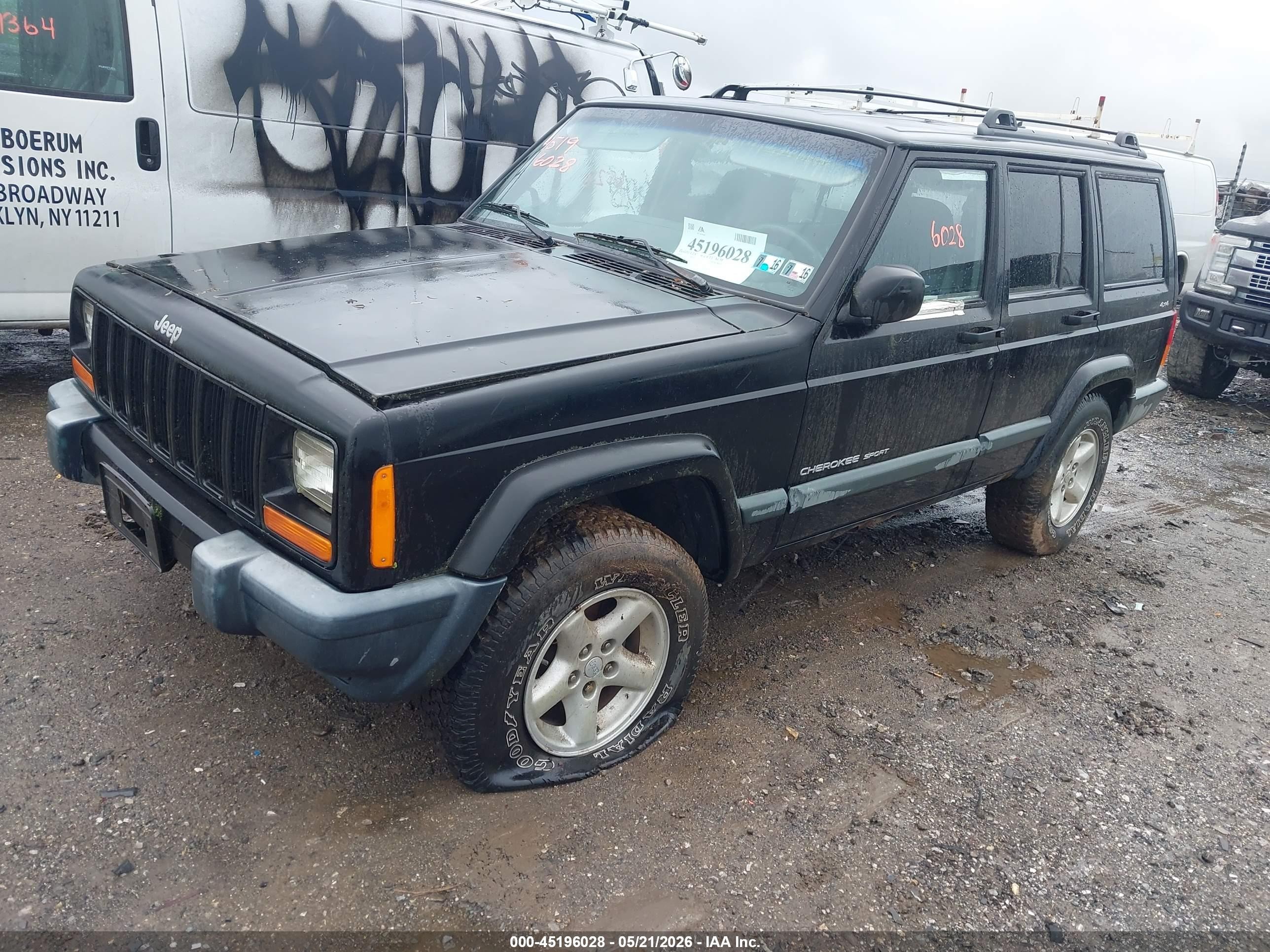 2000 Jeep Cherokee Sport Black vin: 1J4FF48S7YL125751