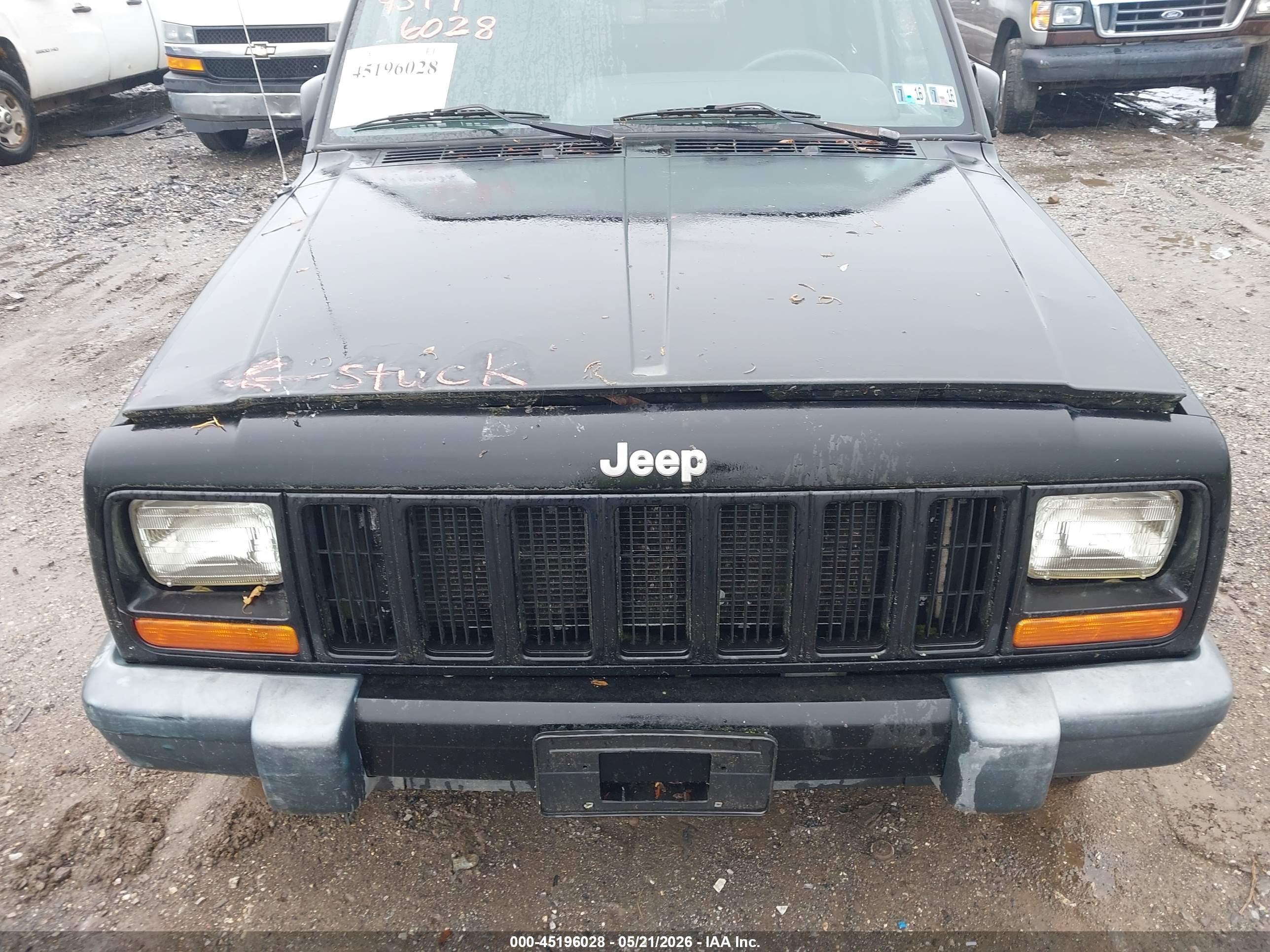 2000 Jeep Cherokee Sport Black vin: 1J4FF48S7YL125751