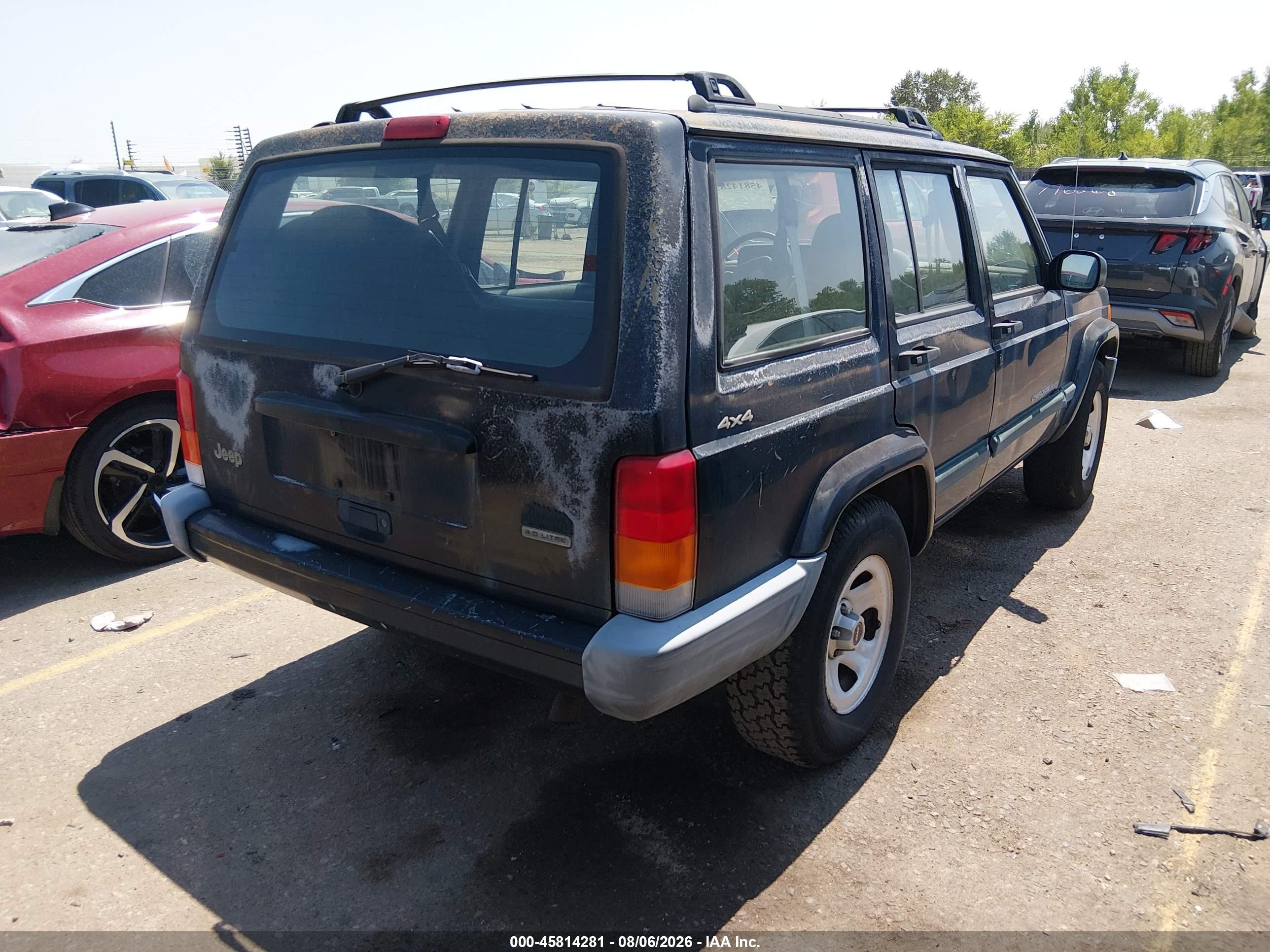 2000 Jeep Cherokee Sport Black vin: 1J4FF48S7YL222187