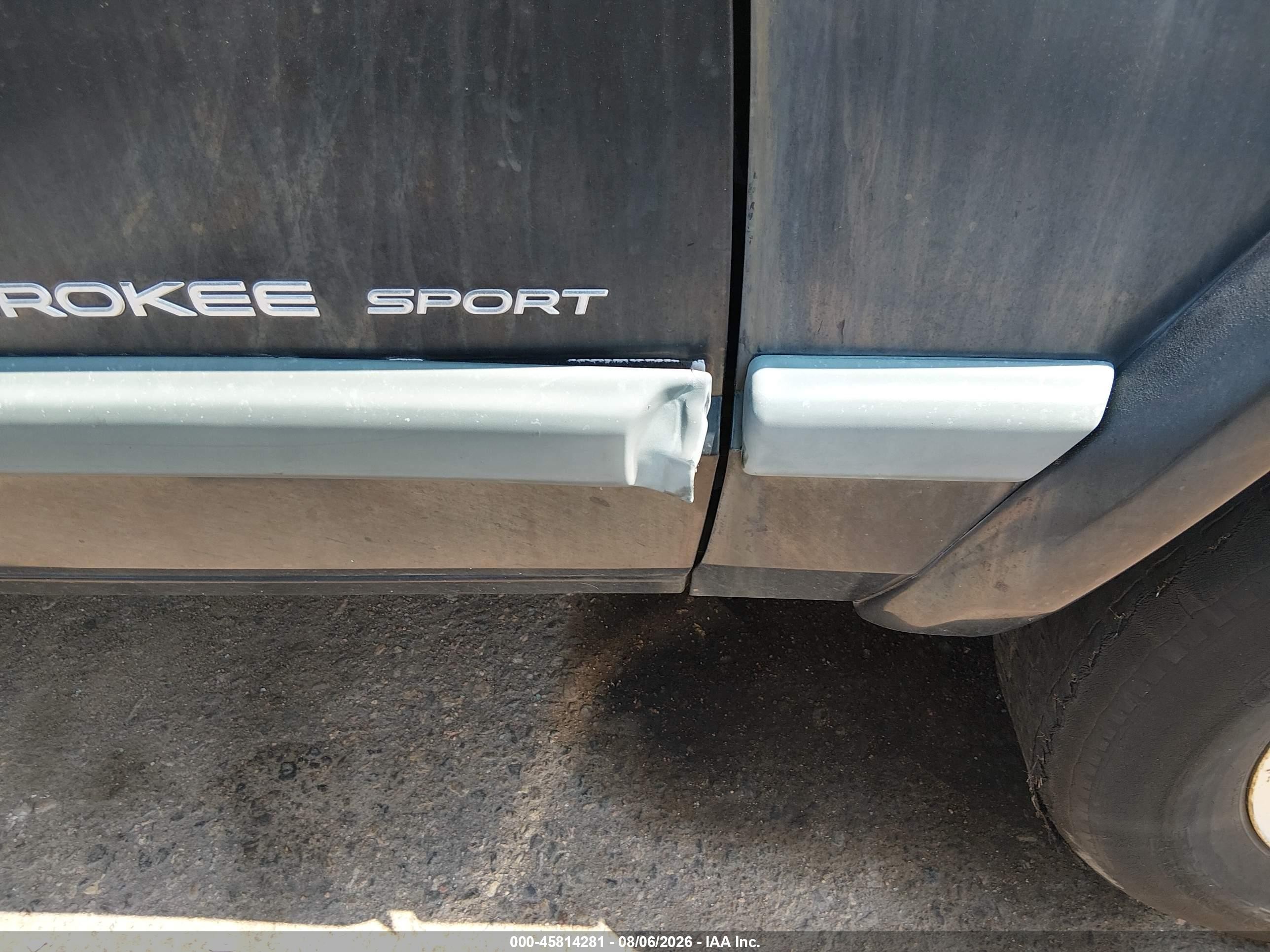 2000 Jeep Cherokee Sport Black vin: 1J4FF48S7YL222187