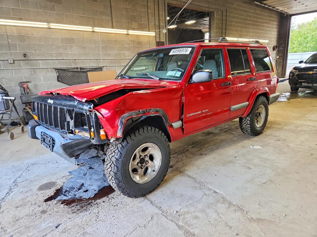 2001 Jeep Cherokee Sport Red vin: 1J4FF48S81L576385