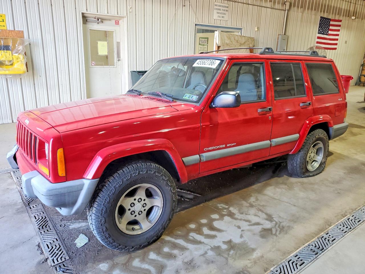 2000 Jeep Cherokee Sport Red vin: 1J4FF48S8YL110238