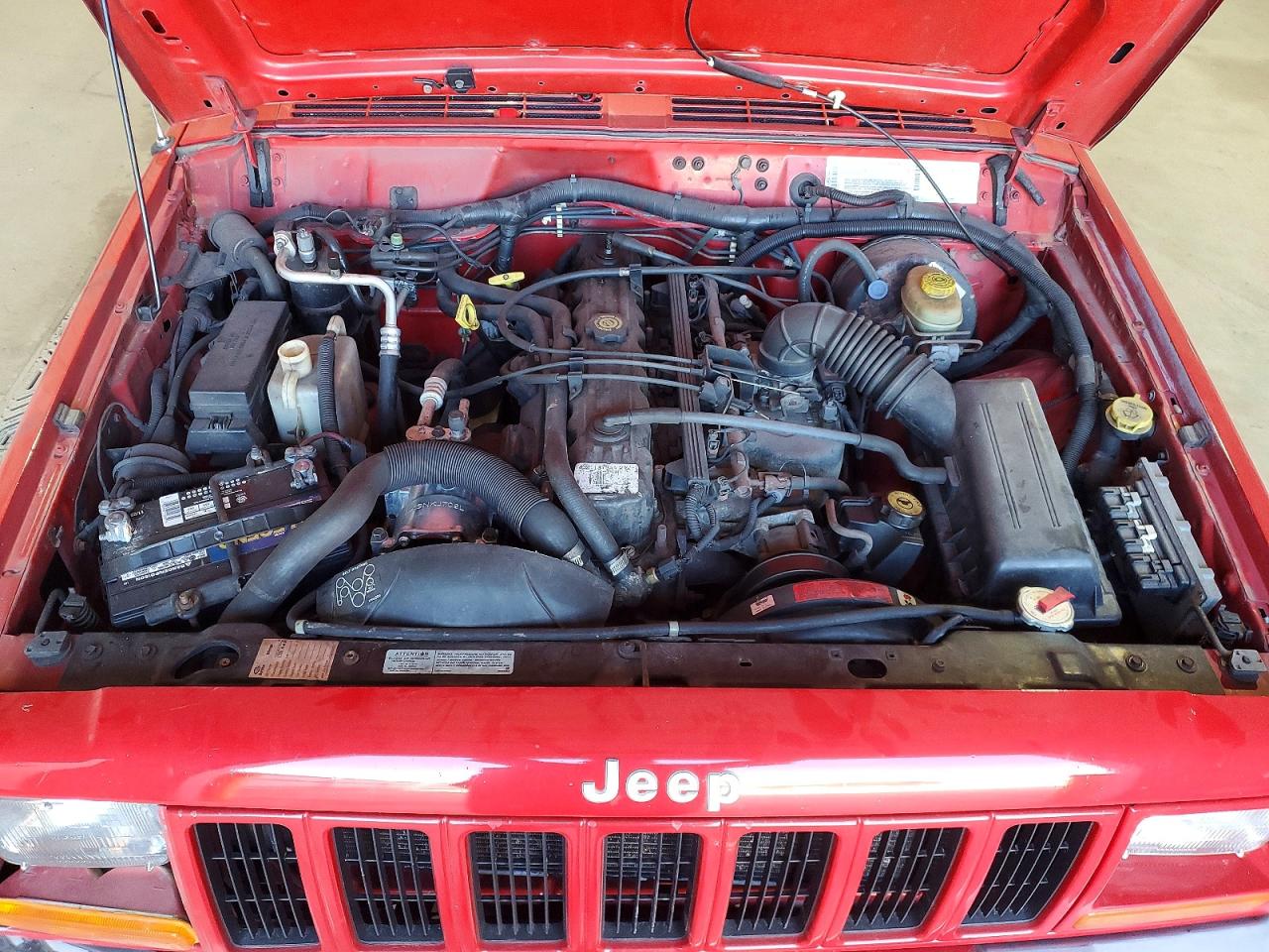 2000 Jeep Cherokee Sport Red vin: 1J4FF48S8YL110238