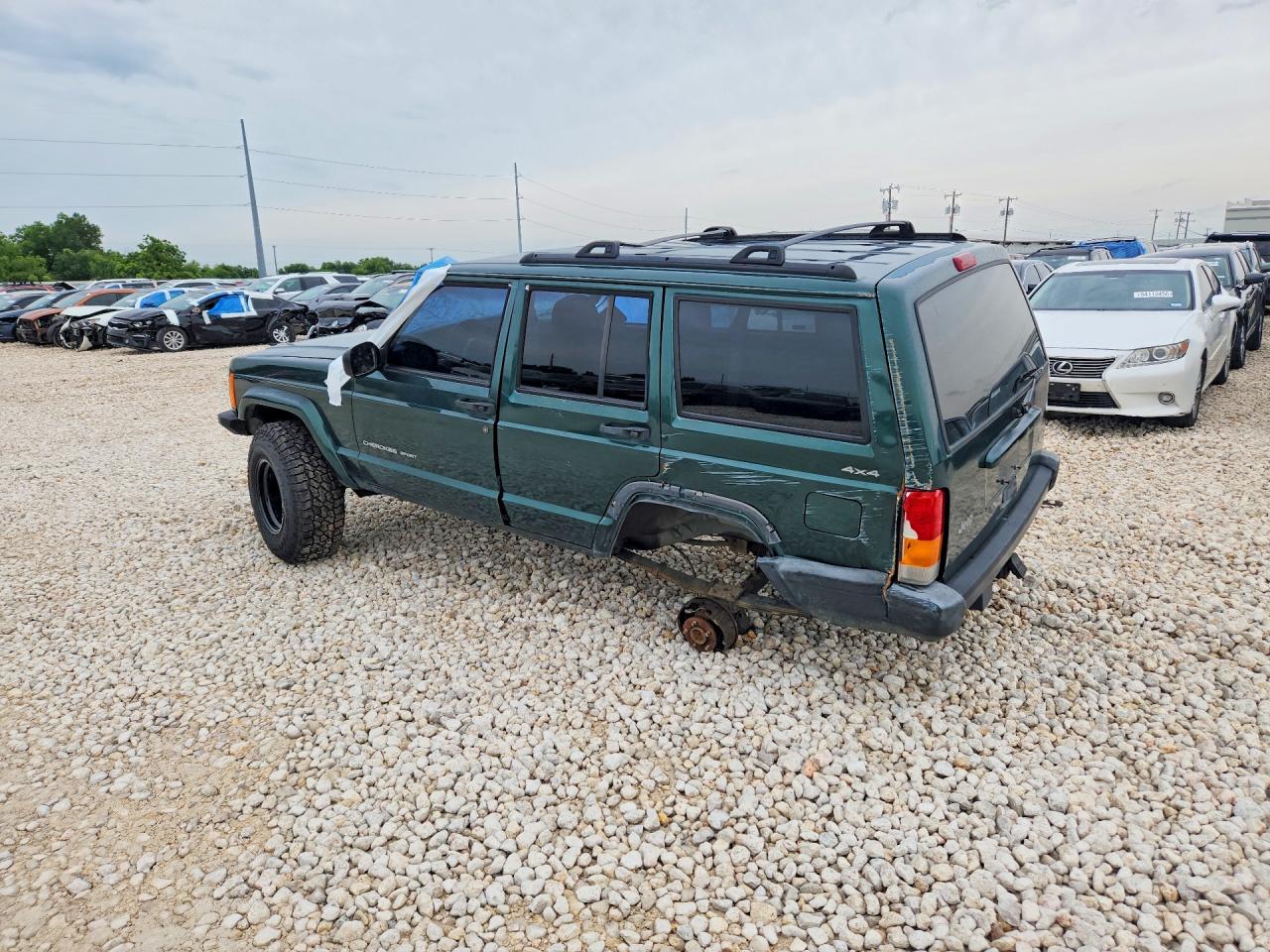 2000 Jeep Cherokee Sport Зеленый vin: 1J4FF48S8YL113804