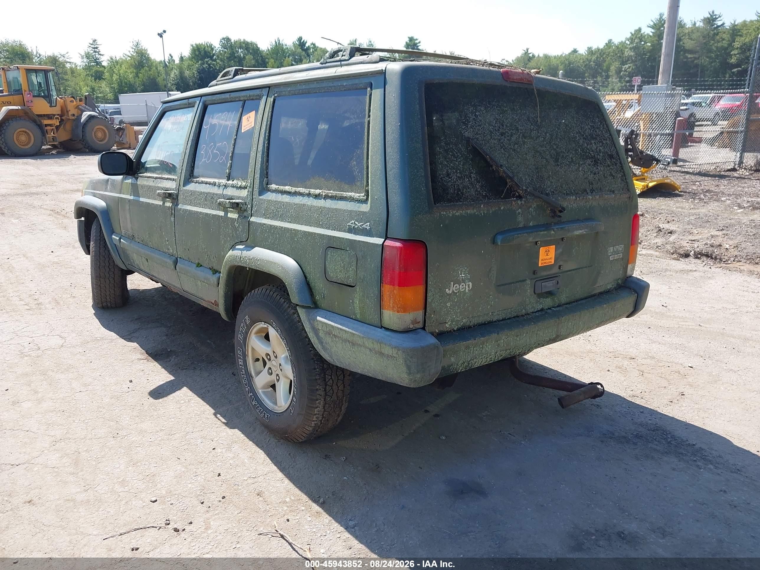 2000 Jeep Cherokee Sport Зеленый vin: 1J4FF48S8YL139075