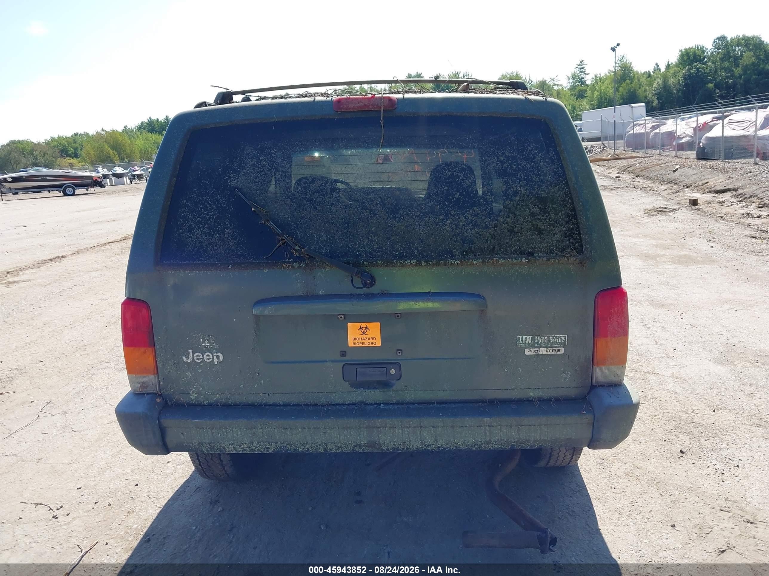 2000 Jeep Cherokee Sport Зеленый vin: 1J4FF48S8YL139075
