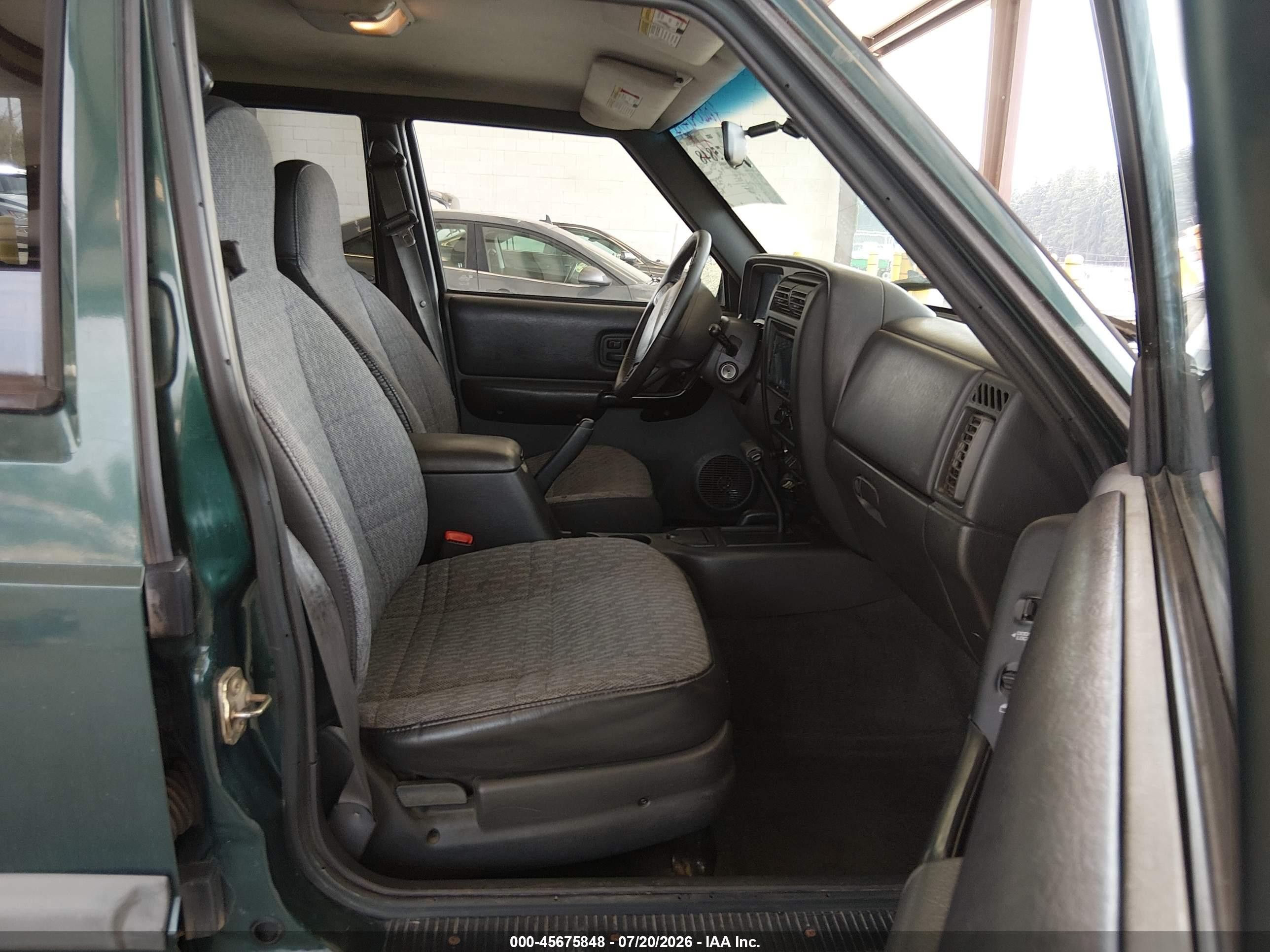 2000 Jeep Cherokee Sport Green vin: 1J4FF48S8YL162811