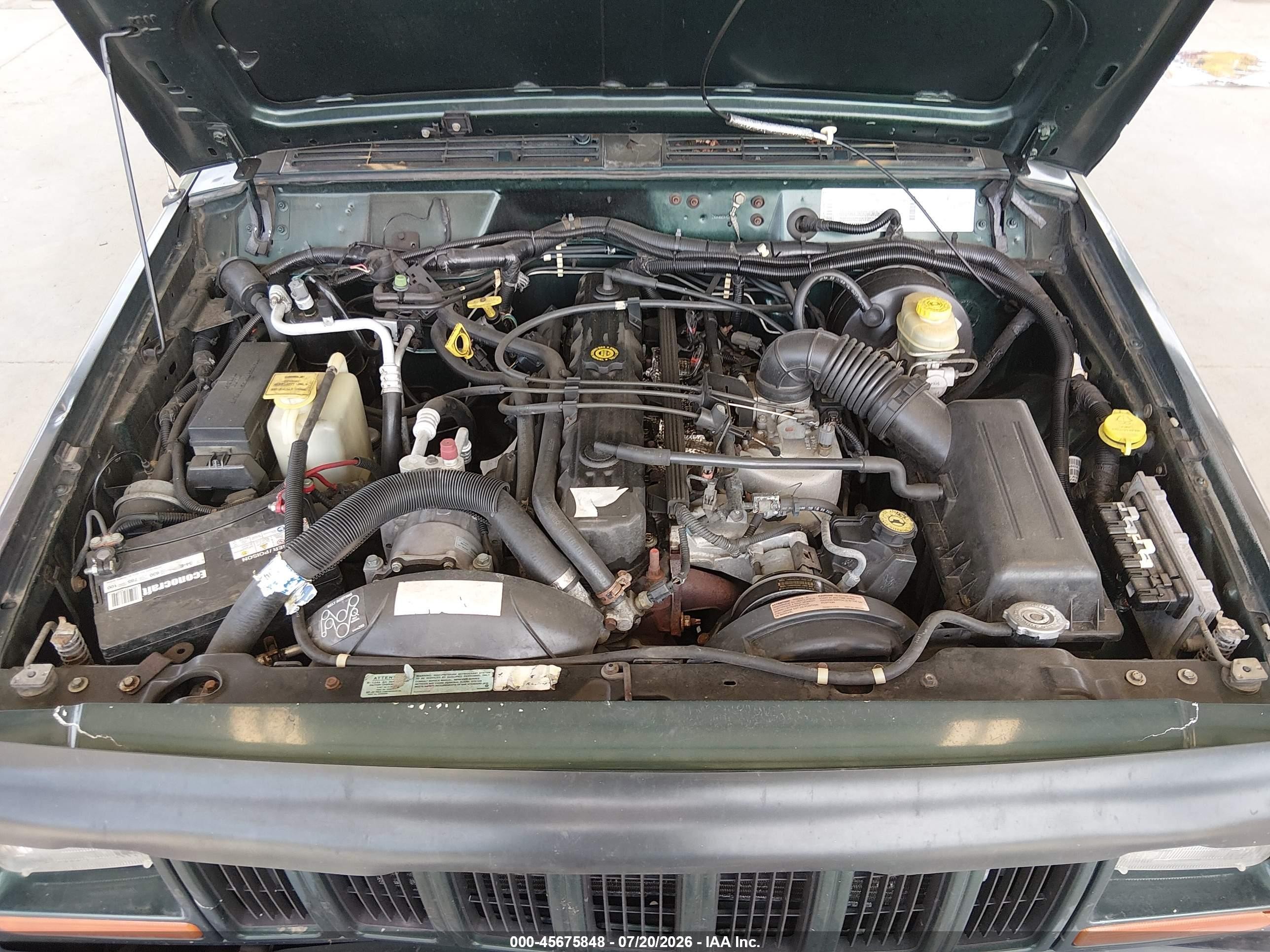 2000 Jeep Cherokee Sport Green vin: 1J4FF48S8YL162811