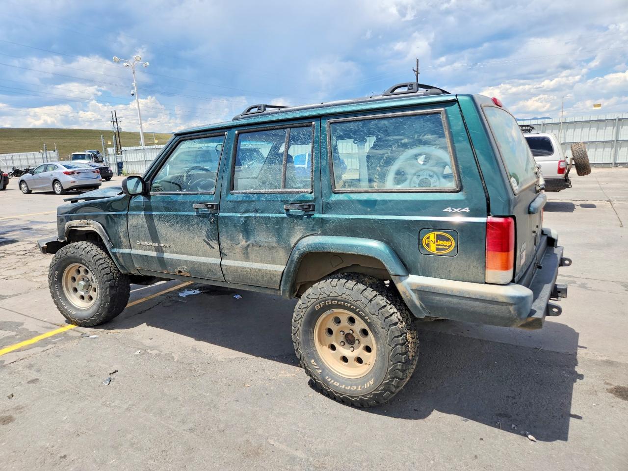 2001 Jeep Cherokee Sport Teal vin: 1J4FF48S91L507186