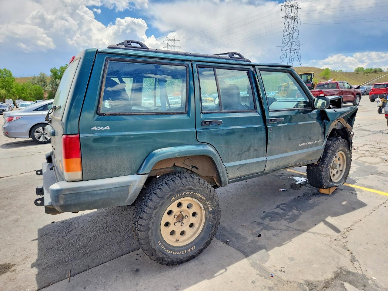 2001 Jeep Cherokee Sport Teal vin: 1J4FF48S91L507186