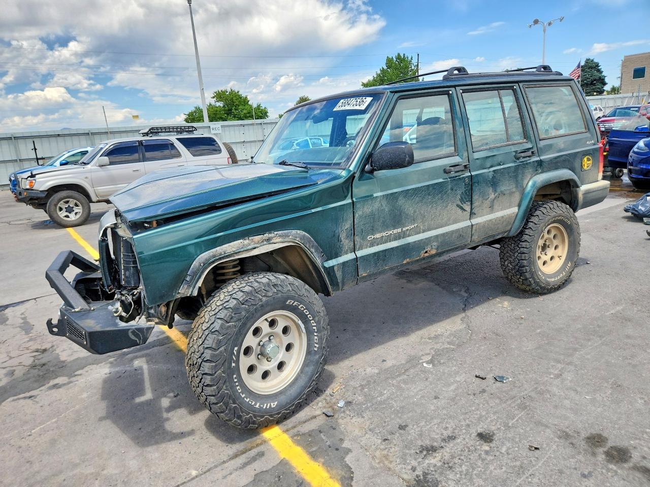 2001 Jeep Cherokee Sport Teal vin: 1J4FF48S91L507186