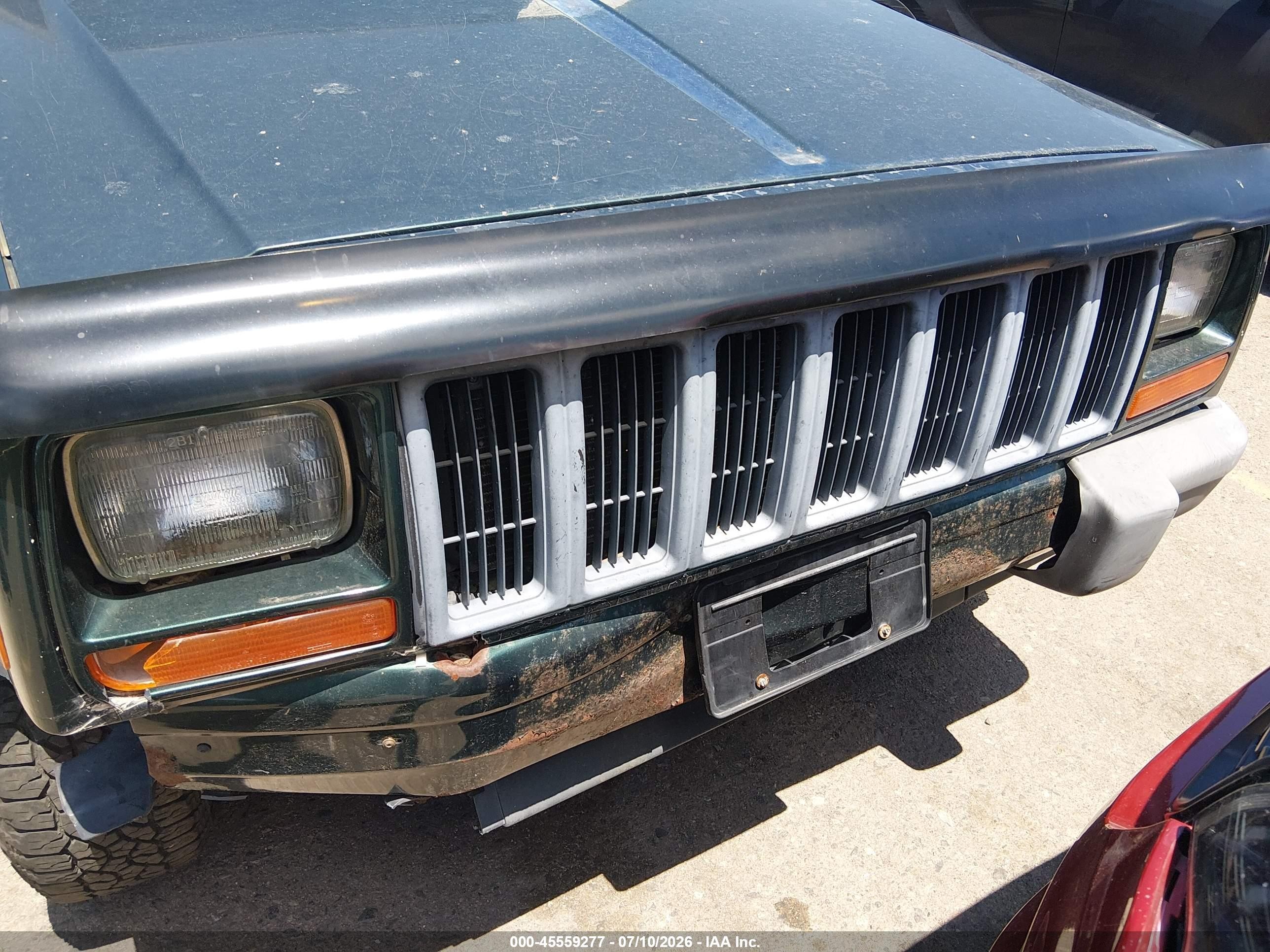 2001 Jeep Cherokee Sport Зеленый vin: 1J4FF48S91L557862