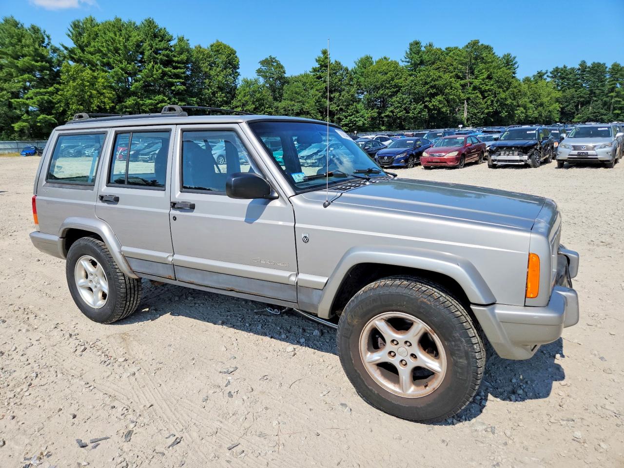 2001 Jeep Cherokee Sport Gray vin: 1J4FF48S91L615131
