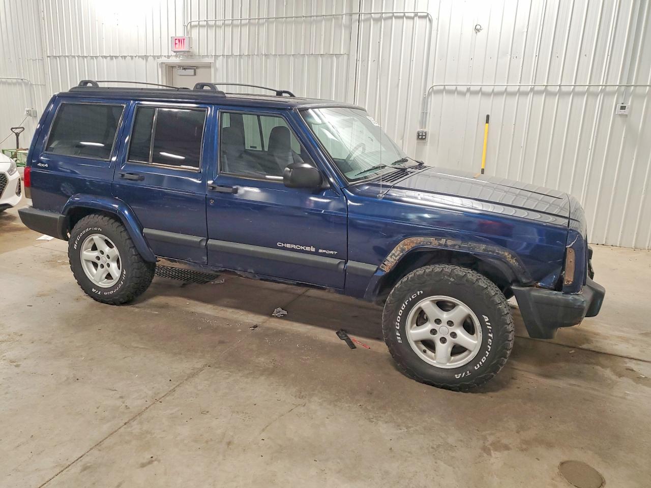 2000 Jeep Cherokee Sport Blue vin: 1J4FF48S9YL141370
