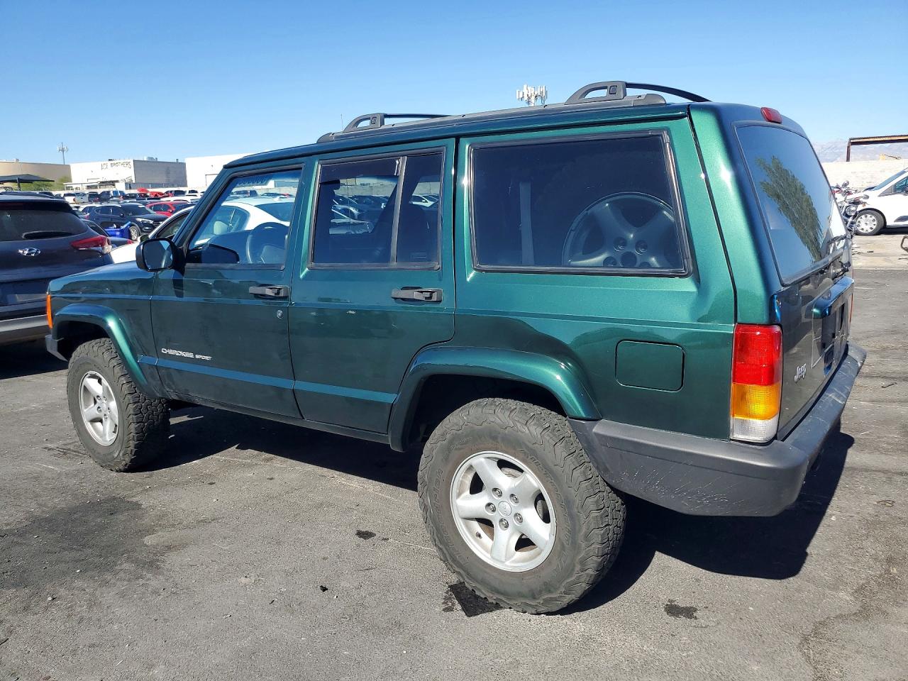 2000 Jeep Cherokee Sport Green vin: 1J4FF48S9YL268300