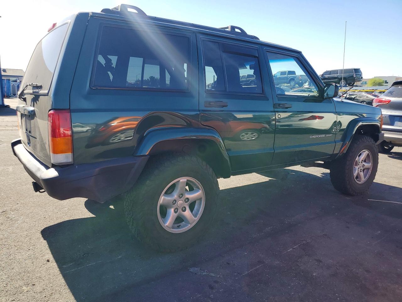 2000 Jeep Cherokee Sport Green vin: 1J4FF48S9YL268300