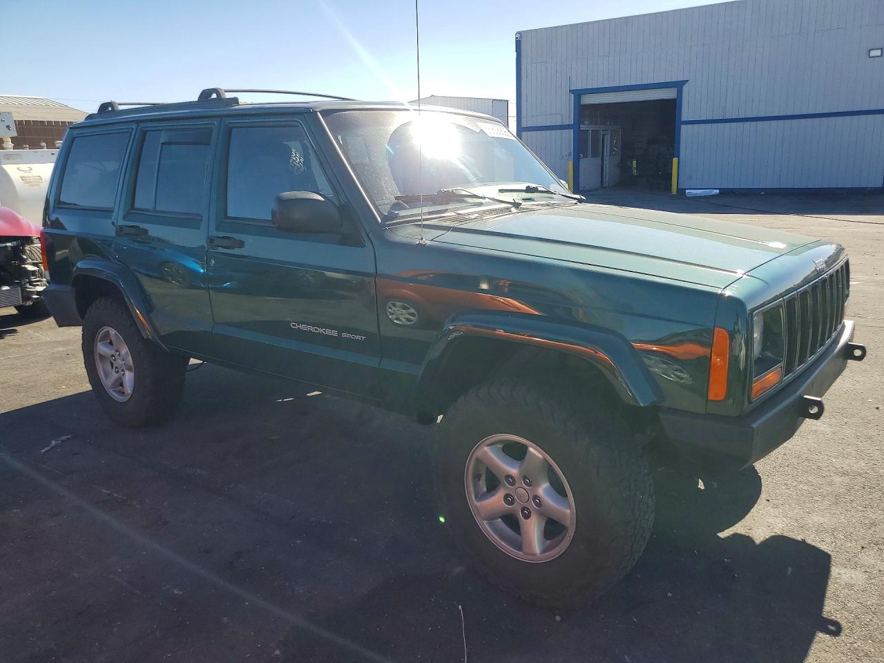 2000 Jeep Cherokee Sport Green vin: 1J4FF48S9YL268300