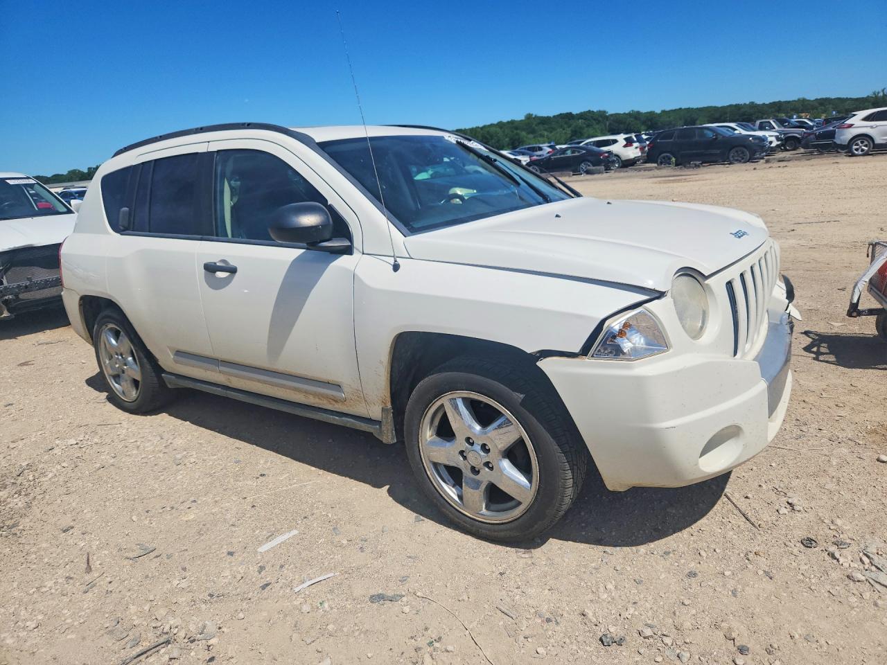 2009 Jeep Compass Limited White vin: 1J4FF57B39D121571