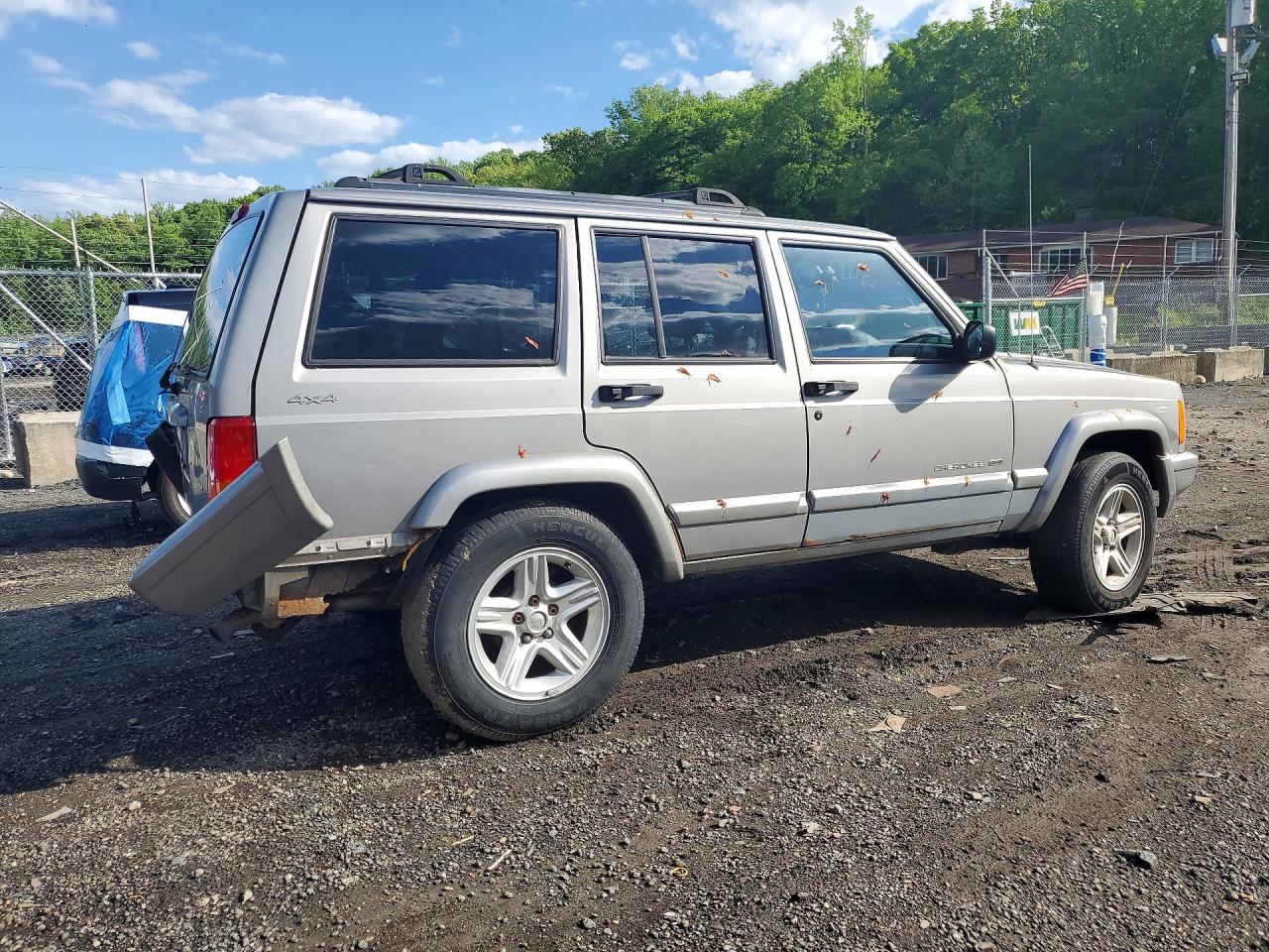 2001 Jeep Cherokee Classic Silver vin: 1J4FF58S21L608074