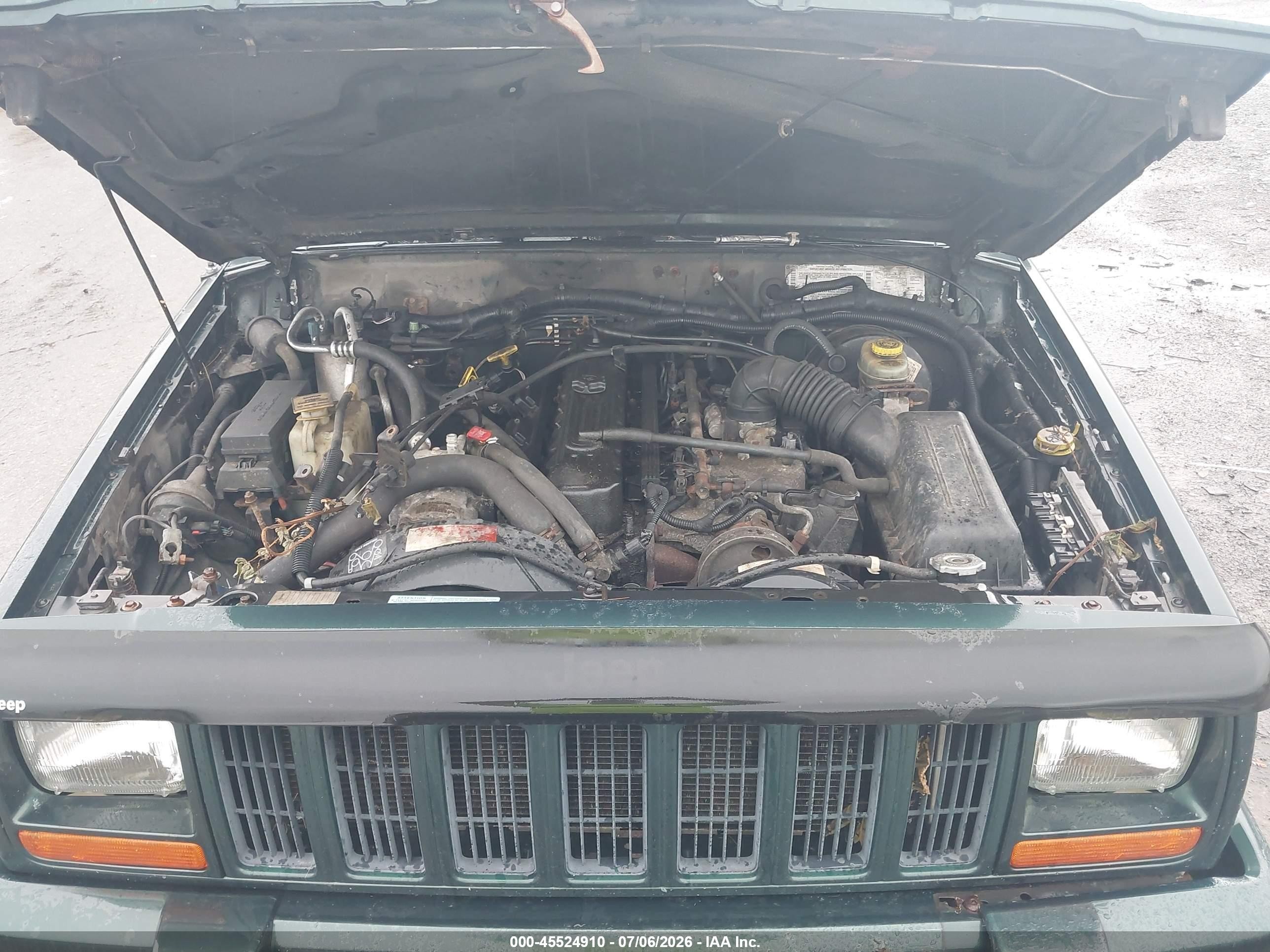 2000 Jeep Cherokee Classic Green vin: 1J4FF58S4YL250664
