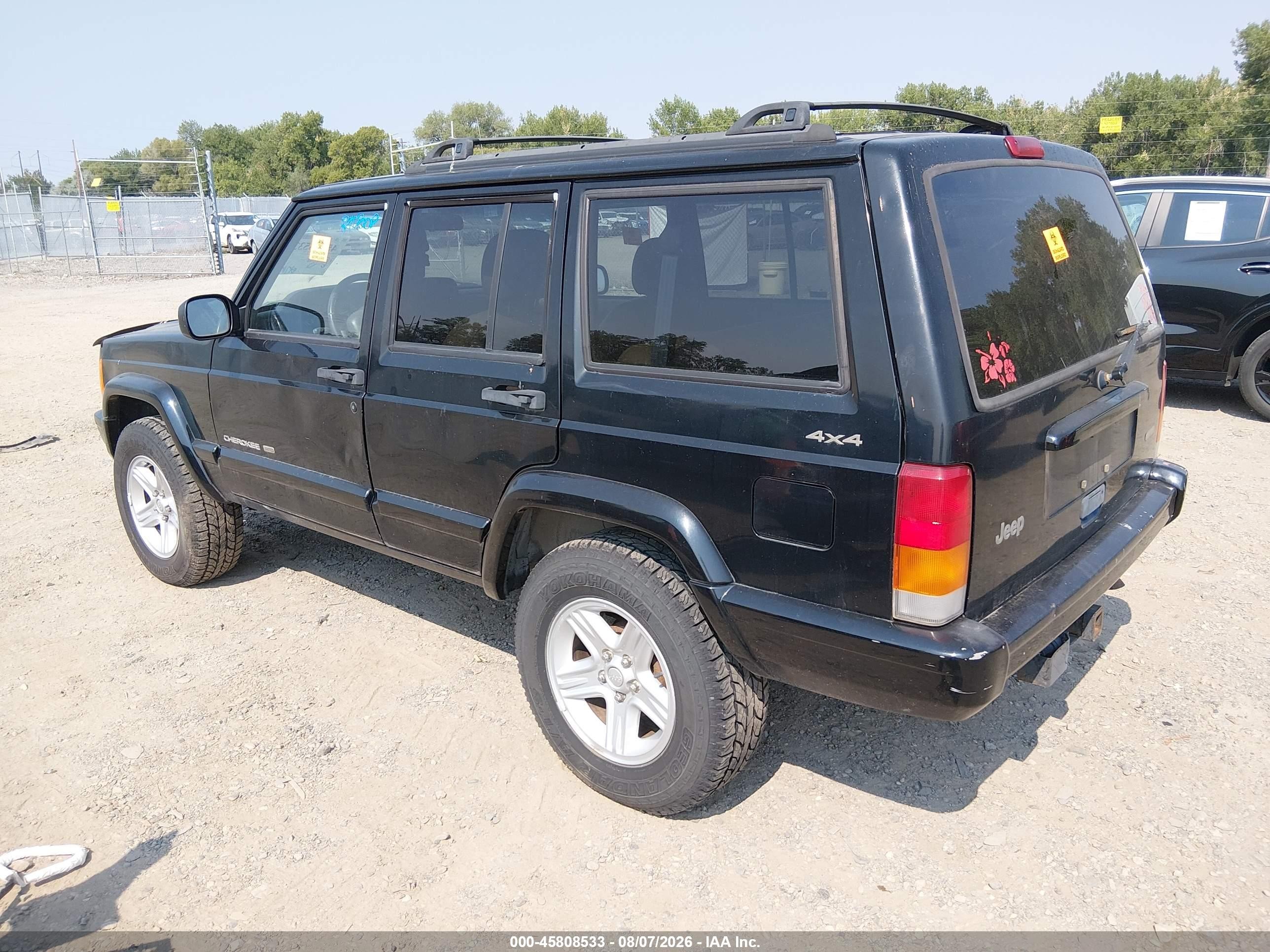 2001 Jeep Cherokee Limited/sport Черный vin: 1J4FF58S51L578973