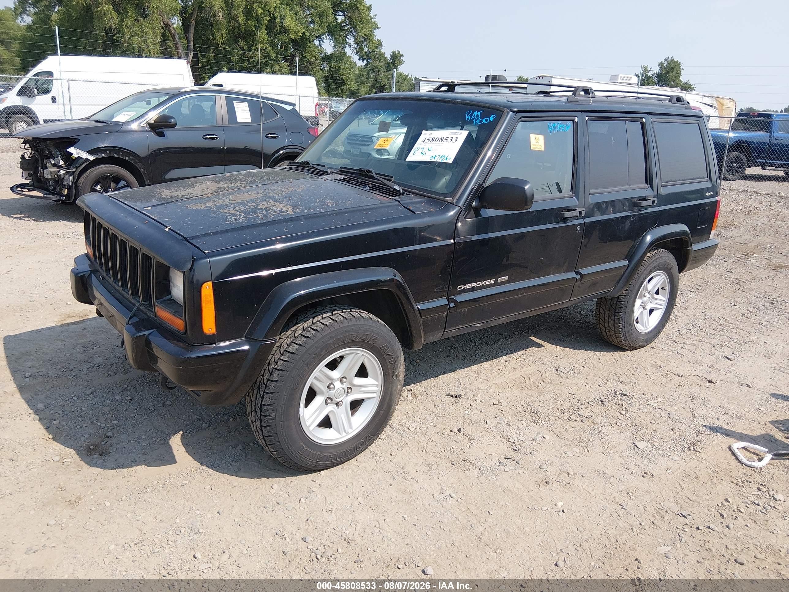 2001 Jeep Cherokee Limited/sport Черный vin: 1J4FF58S51L578973