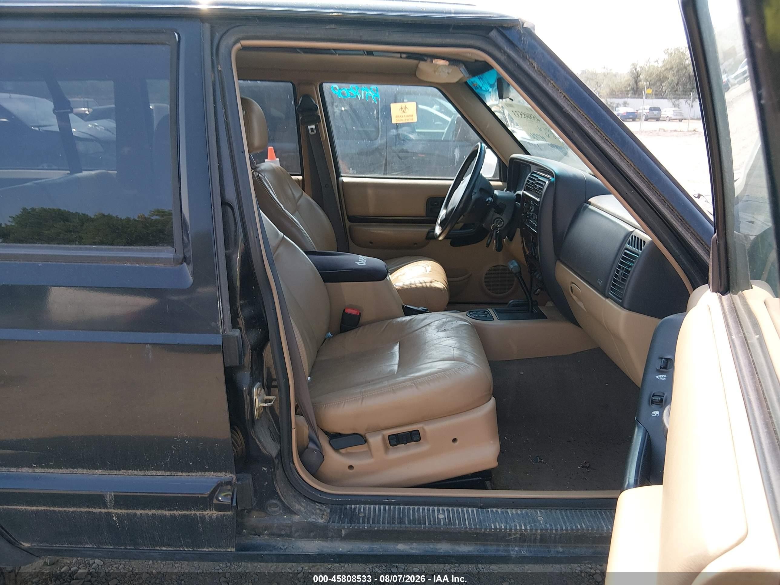 2001 Jeep Cherokee Limited/sport Черный vin: 1J4FF58S51L578973