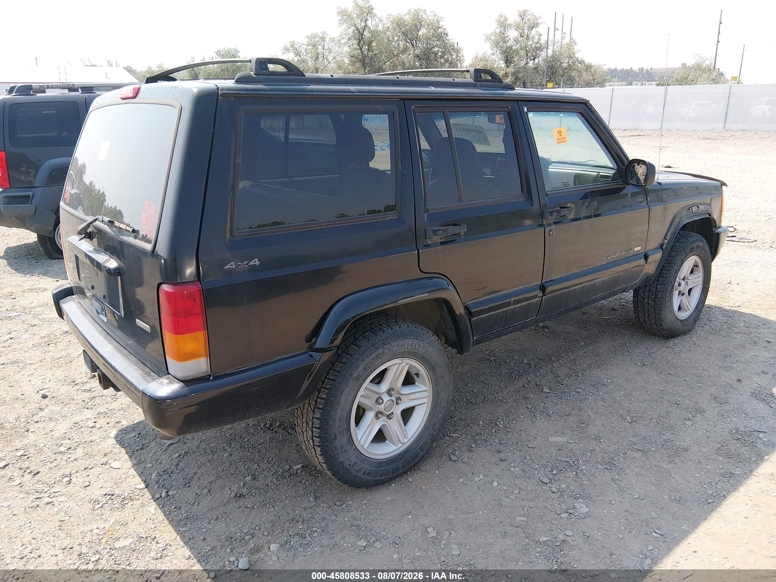 2001 Jeep Cherokee Limited/sport Черный vin: 1J4FF58S51L578973