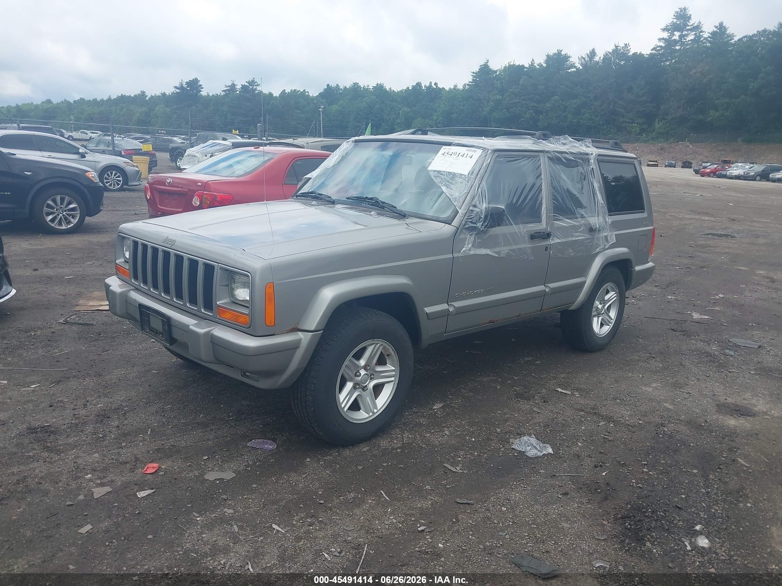 2001 Jeep Cherokee Limited/sport Silver vin: 1J4FF58S71L613531