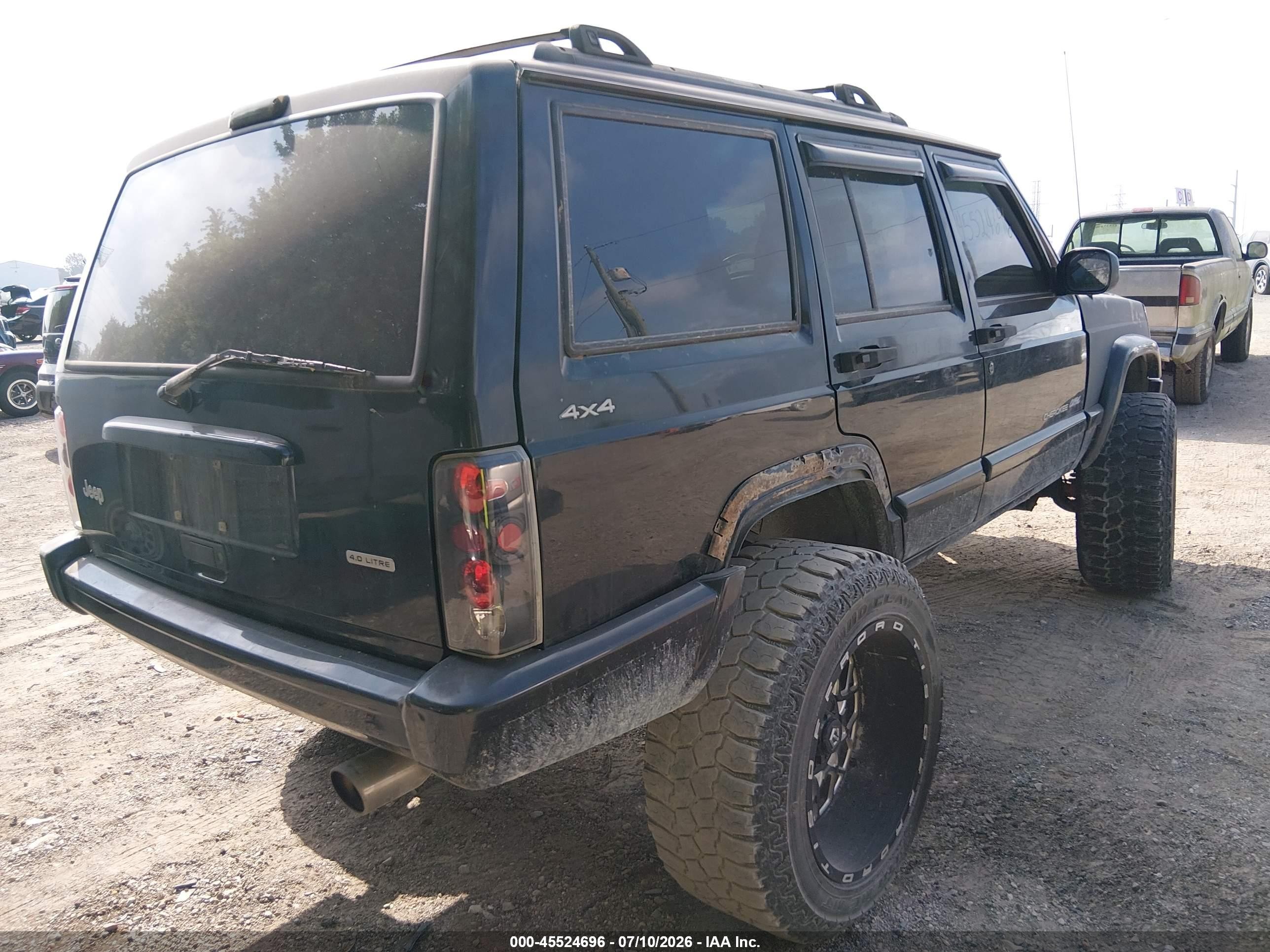 2000 Jeep Cherokee Classic Black vin: 1J4FF58S7YL230960