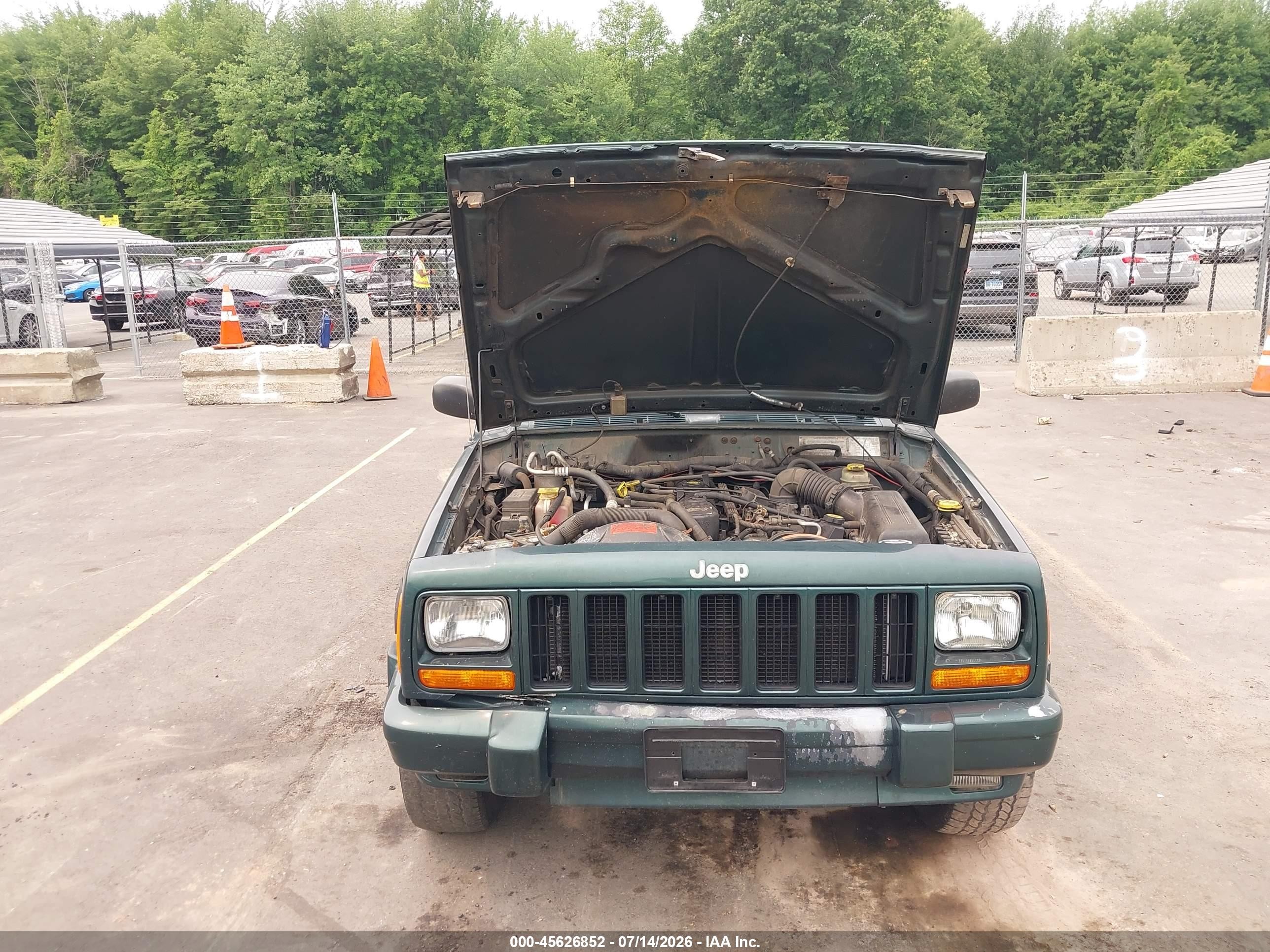 2000 Jeep Cherokee Classic Green vin: 1J4FF58S8YL199007