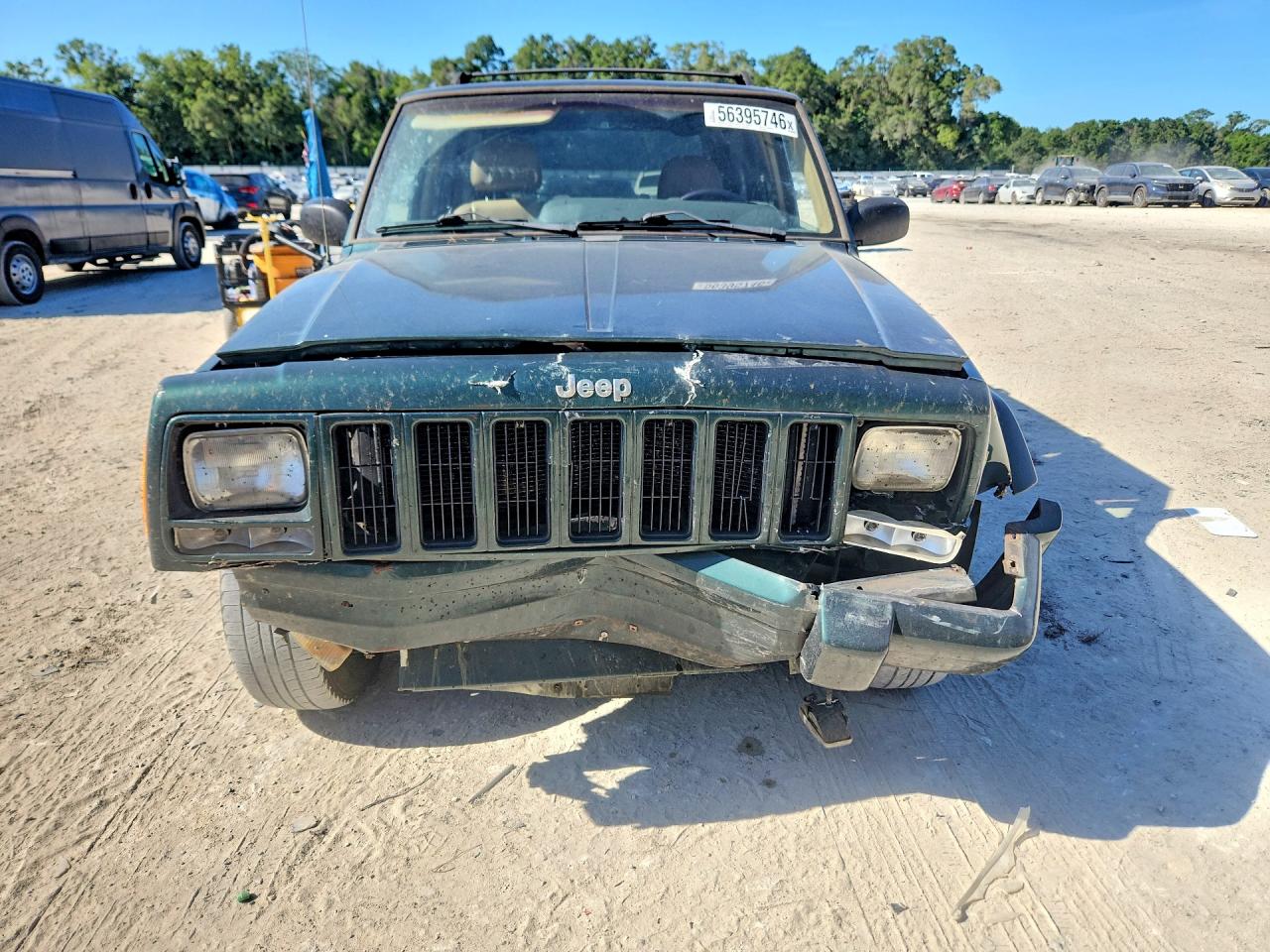 2001 Jeep Cherokee Classic Green vin: 1J4FF58SX1L621476