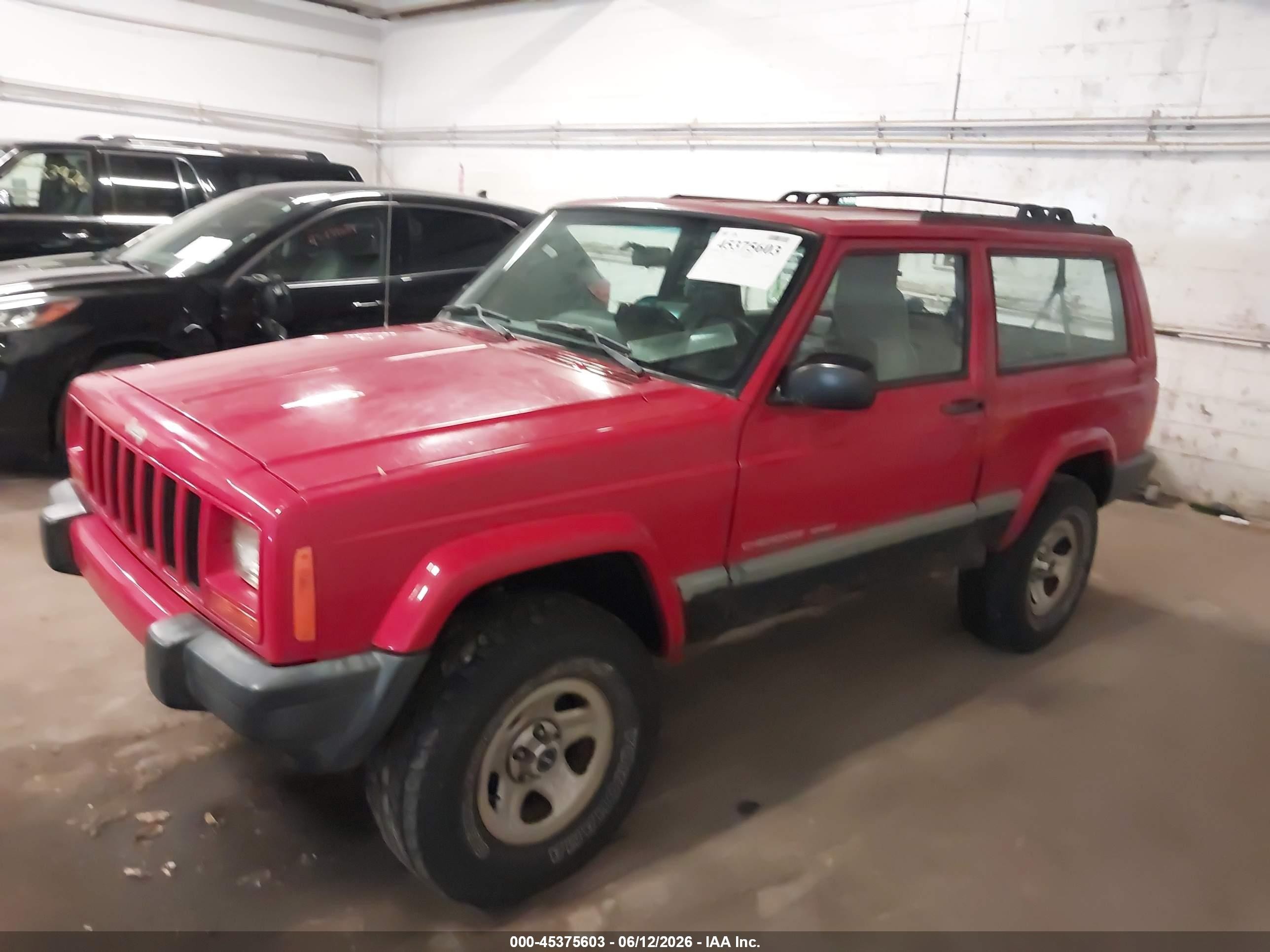 1999 Jeep Cherokee Sport Red vin: 1J4FF67S0XL512962