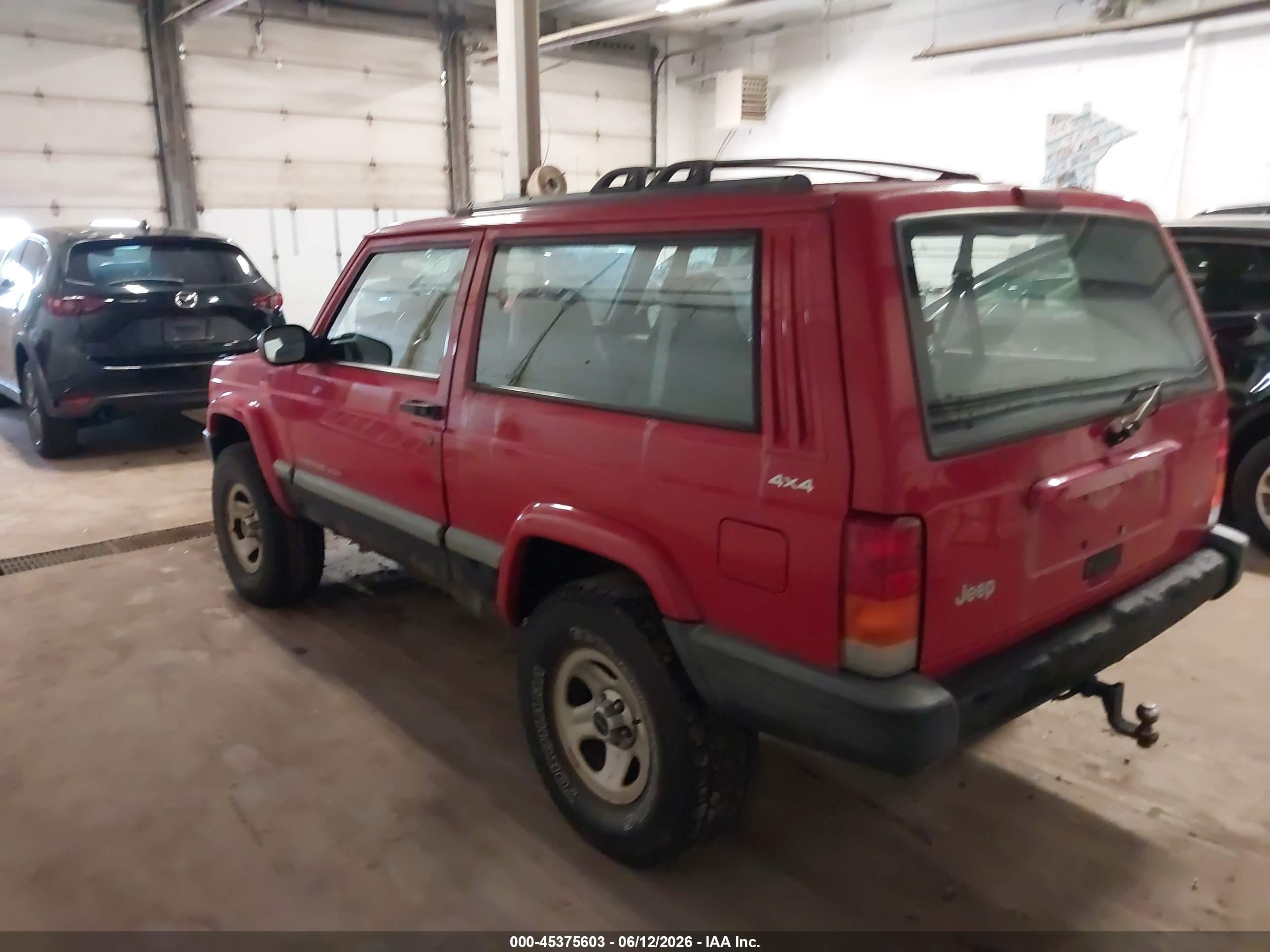 1999 Jeep Cherokee Sport Red vin: 1J4FF67S0XL512962