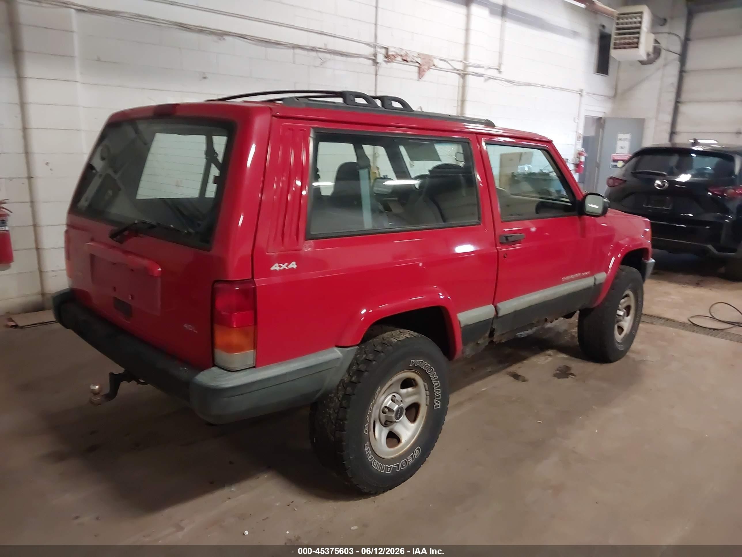 1999 Jeep Cherokee Sport Red vin: 1J4FF67S0XL512962
