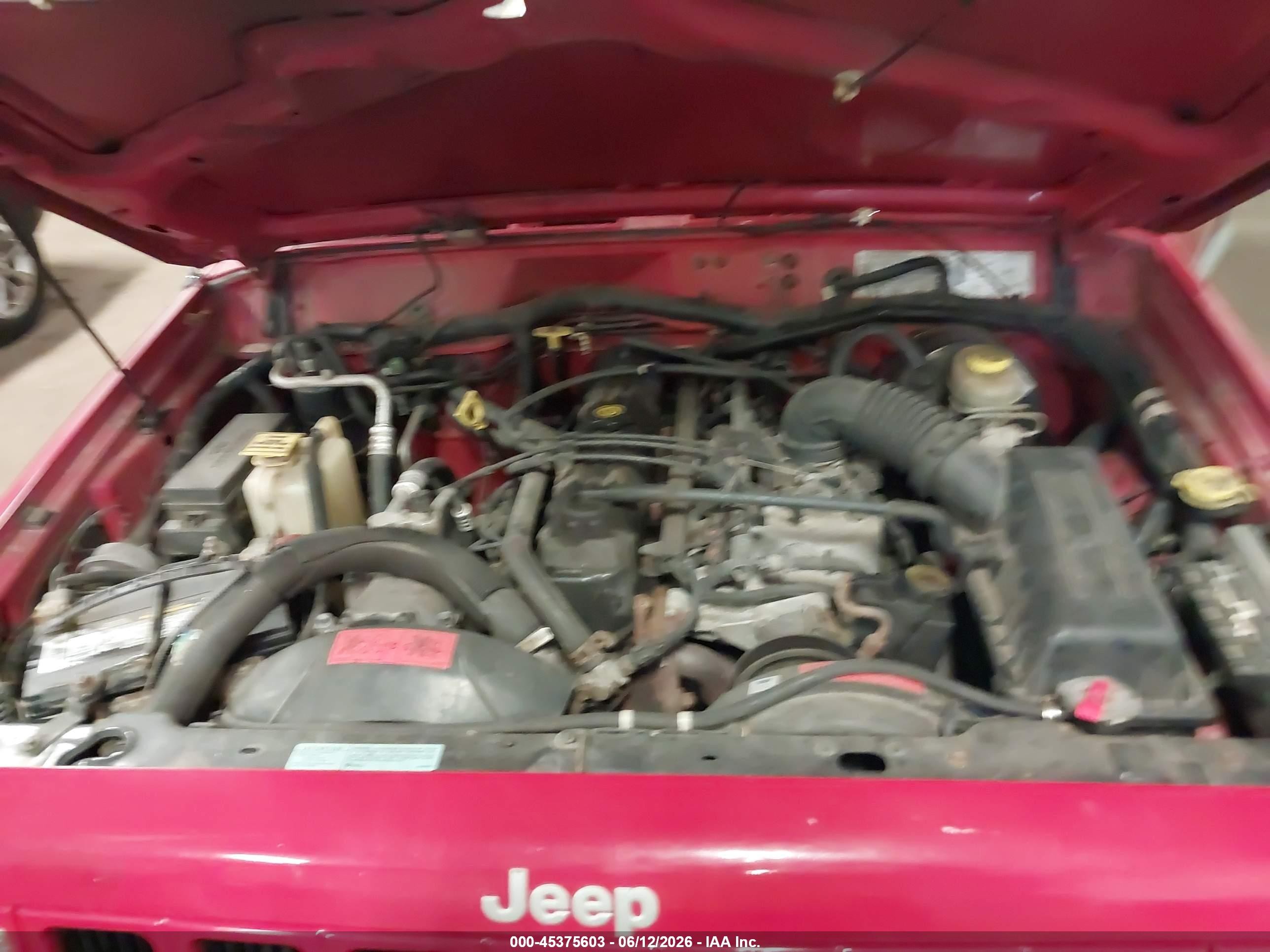 1999 Jeep Cherokee Sport Red vin: 1J4FF67S0XL512962