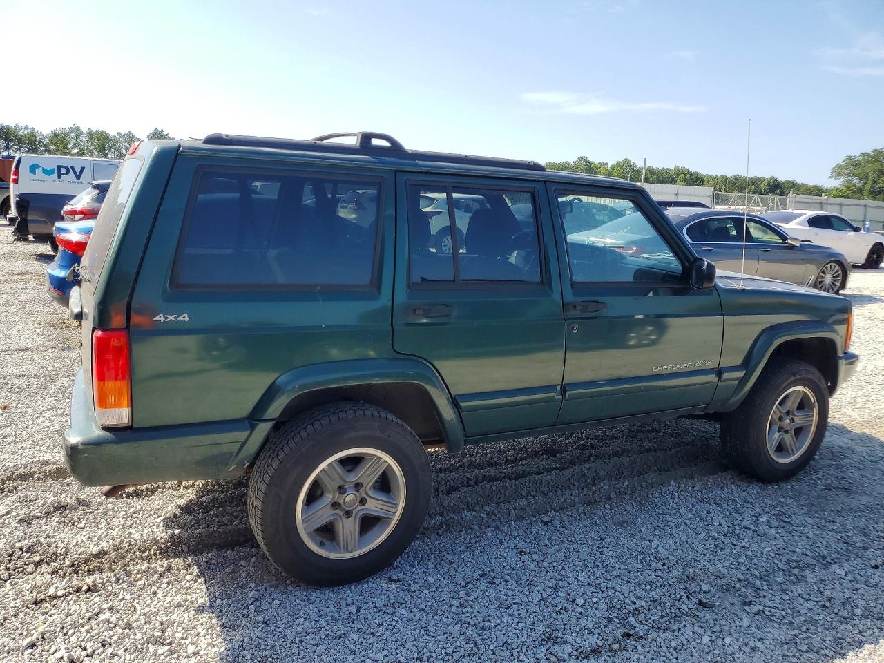 1999 Jeep Cherokee Sport Green vin: 1J4FF68S1XL534435