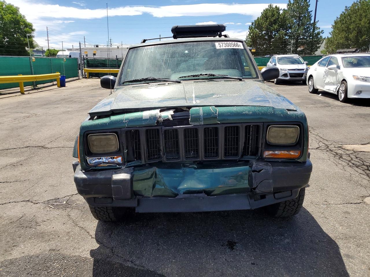 1999 Jeep Cherokee Sport Green vin: 1J4FF68S1XL622756