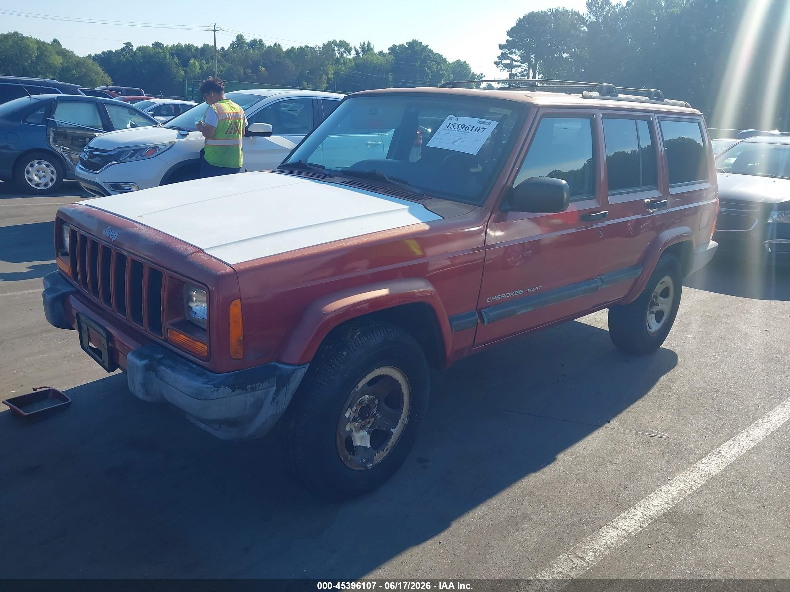 1999 Jeep Cherokee Classic/sport Red vin: 1J4FF68S2XL623818